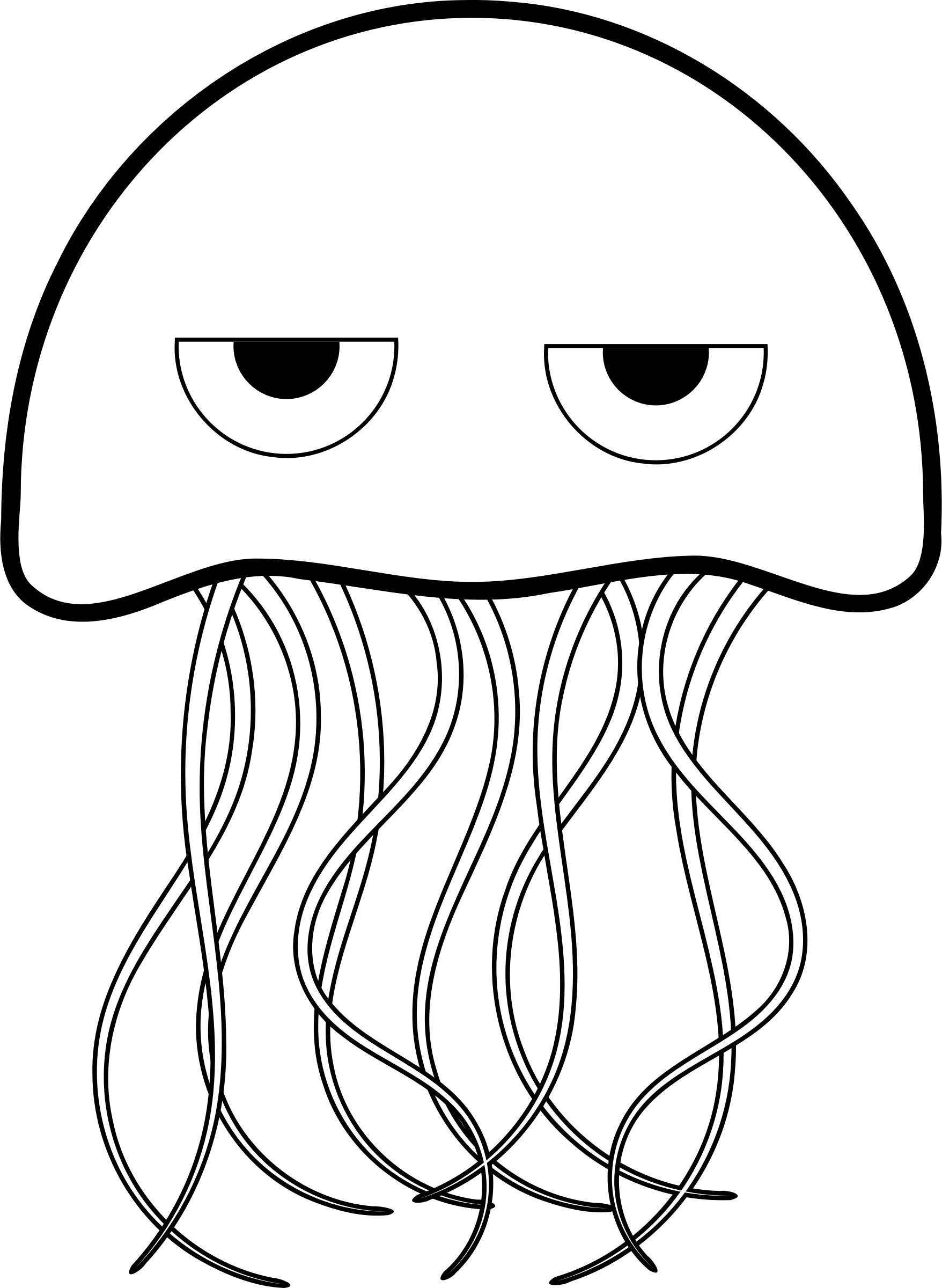 Clipart Jellyfish Coloring Book