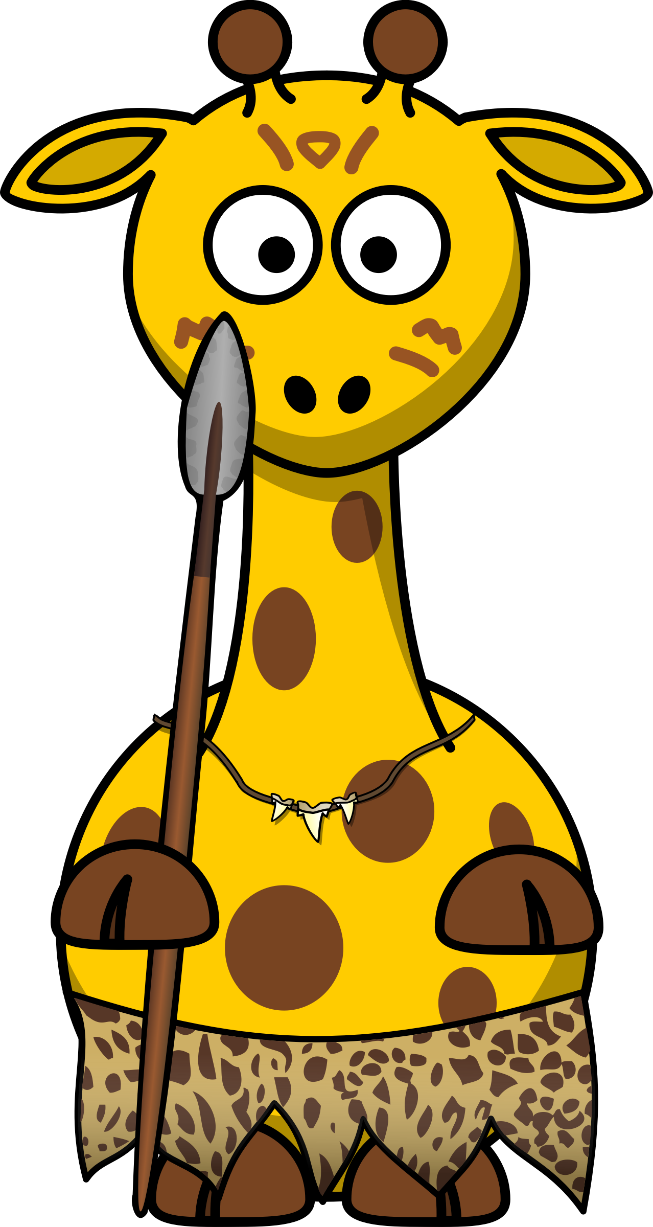 Clipart - Giraffe wild (1278 x 2400 Pixel)