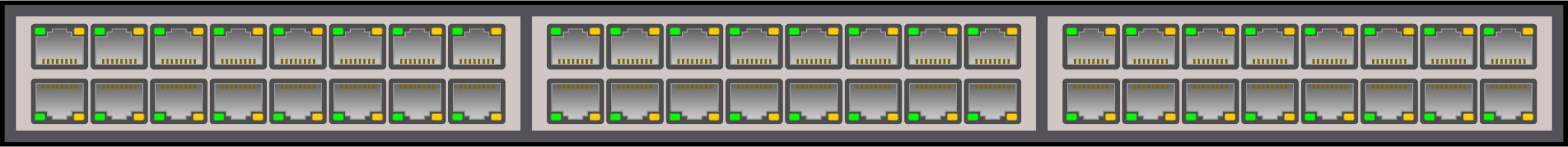 48 Ports Network Switch Numbered