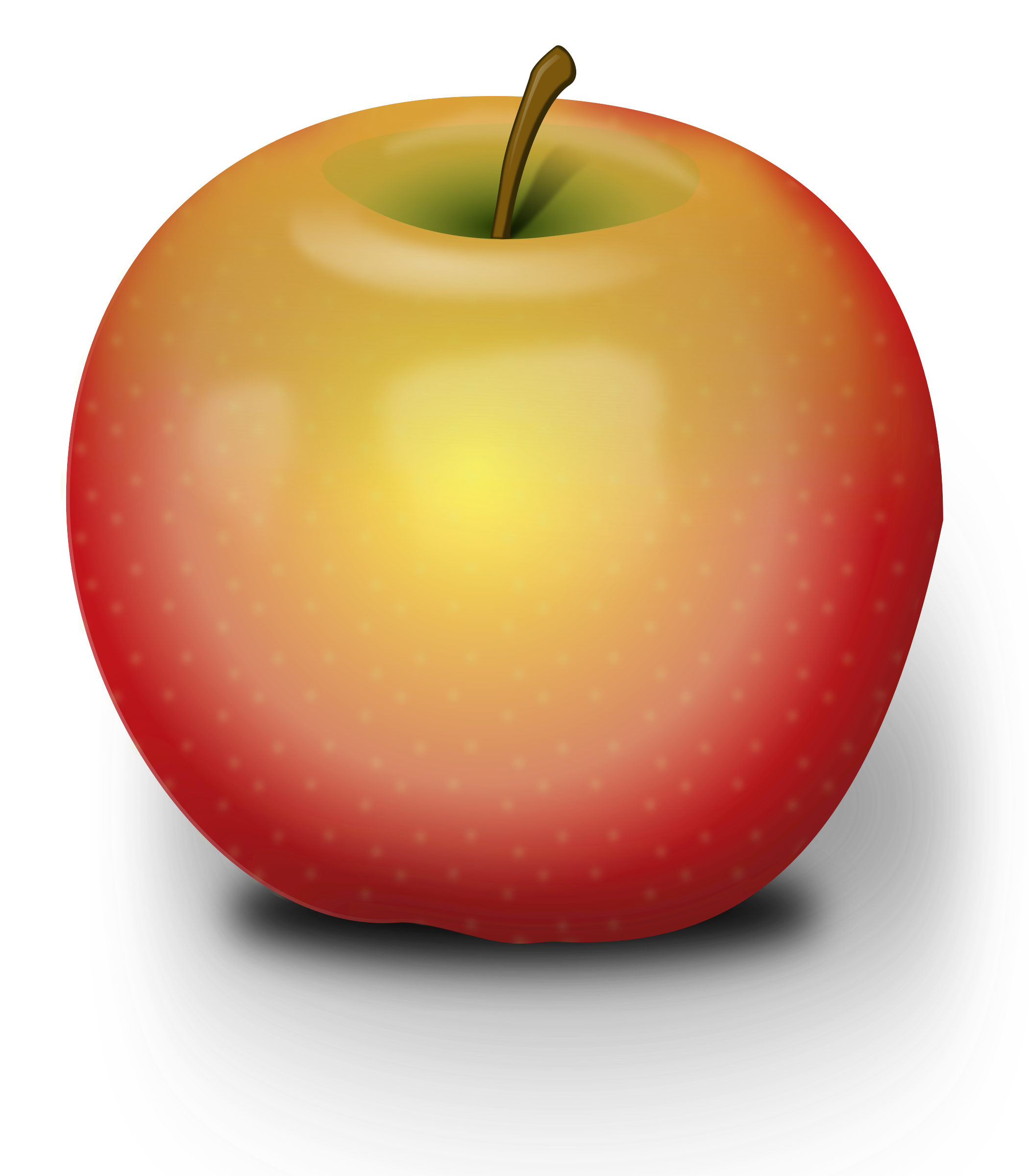 Clipart Photorealistic Red Apple