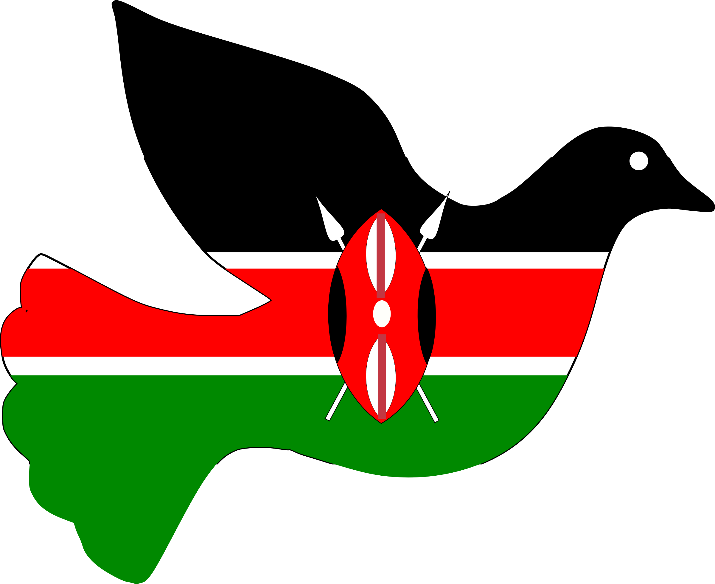 Clipart Kenya Peace Dove