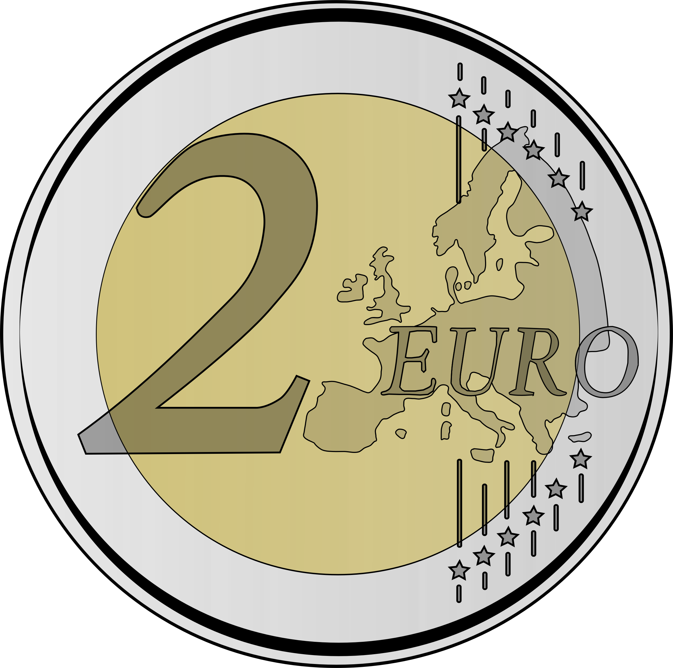 euro coins clipart - photo #3