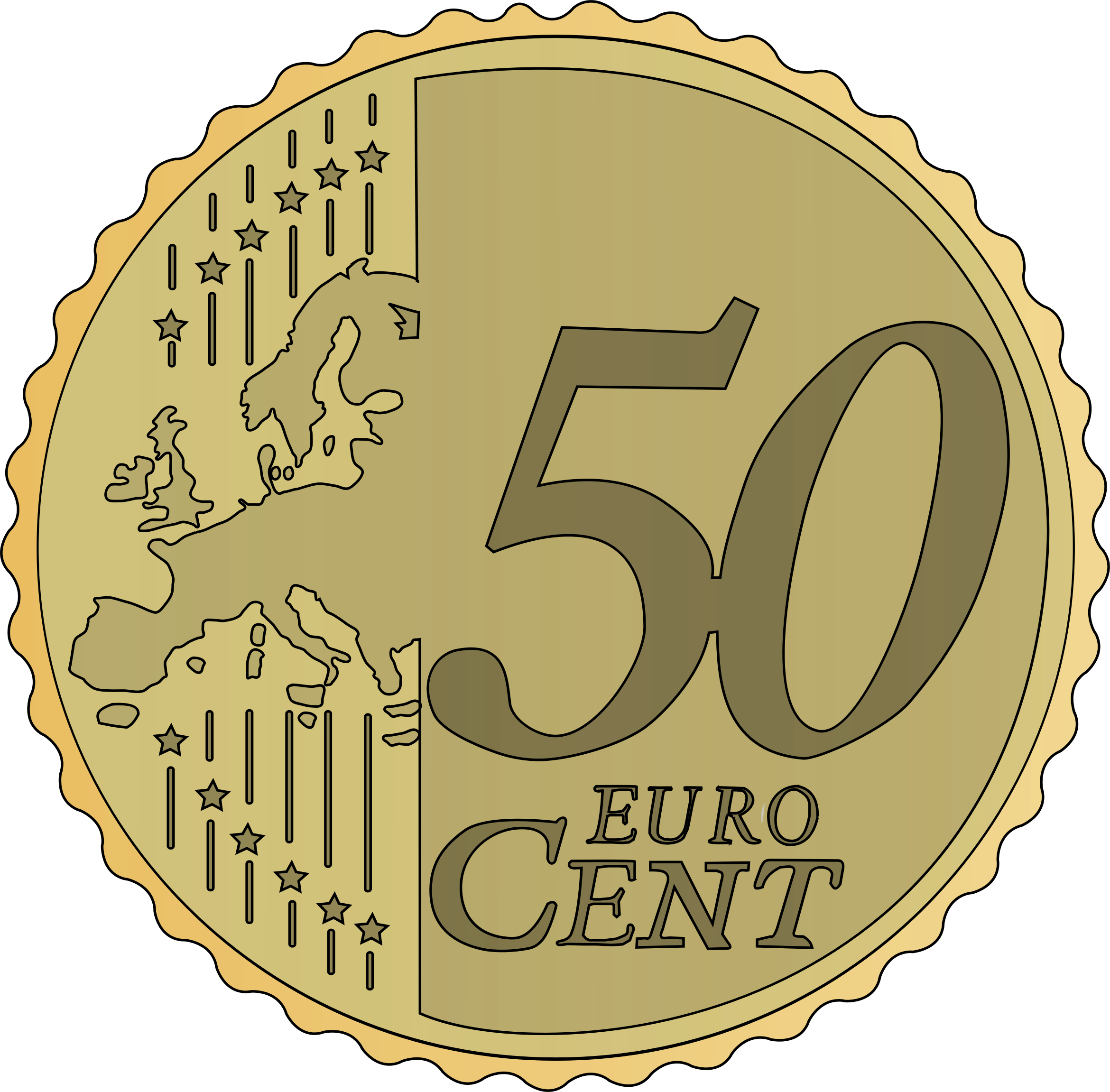 euro coins clipart - photo #10