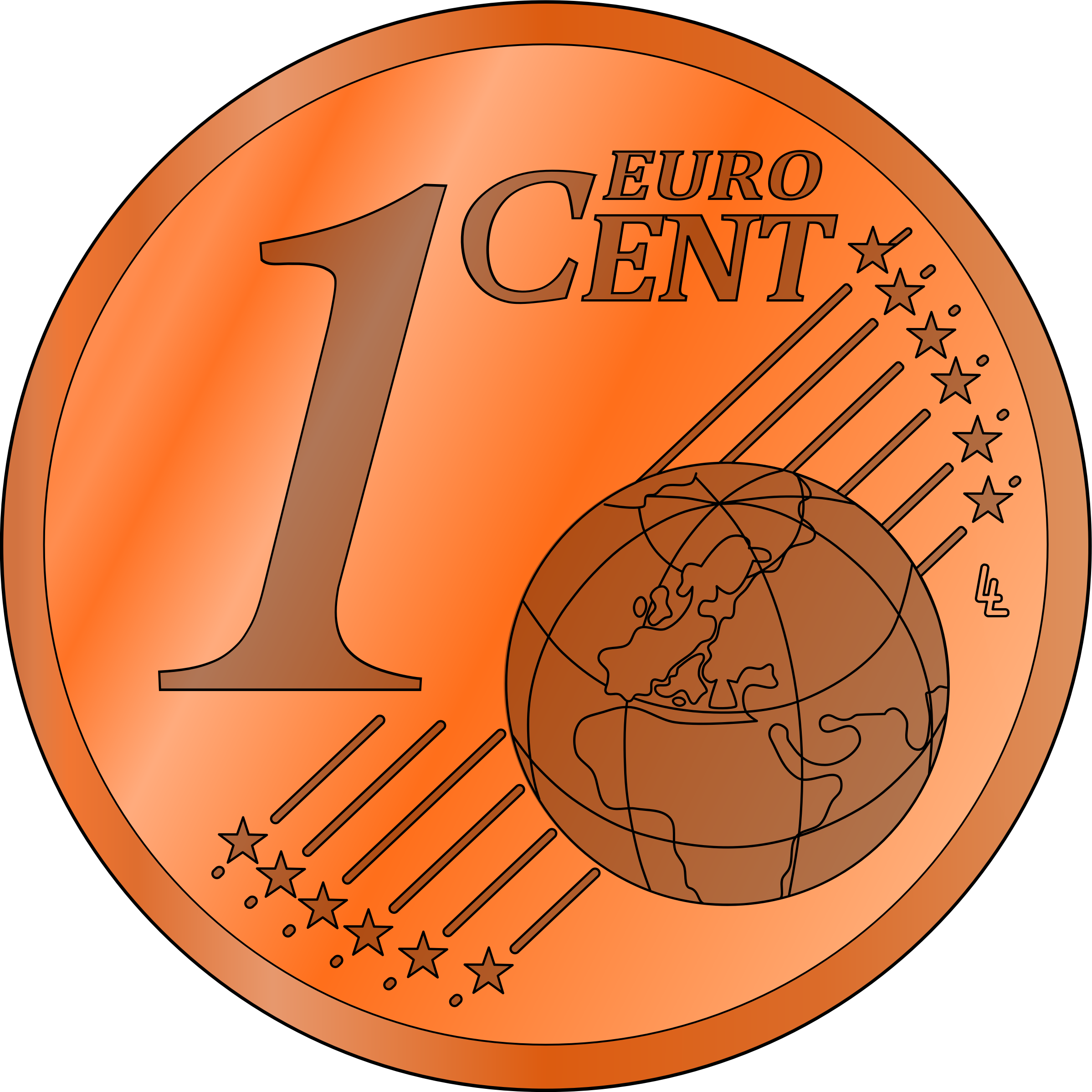 euro coins clipart - photo #12