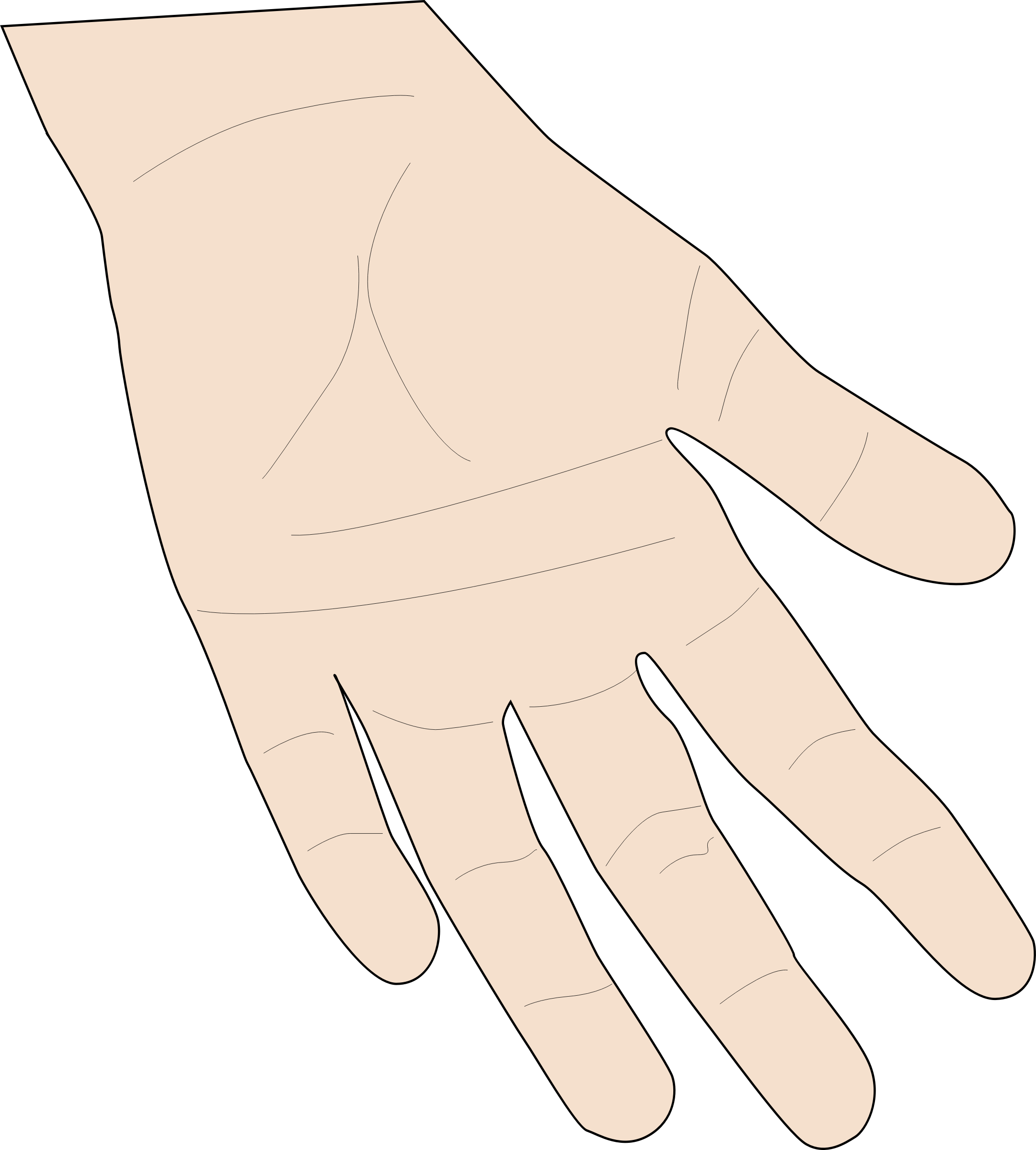 Clipart - Hand