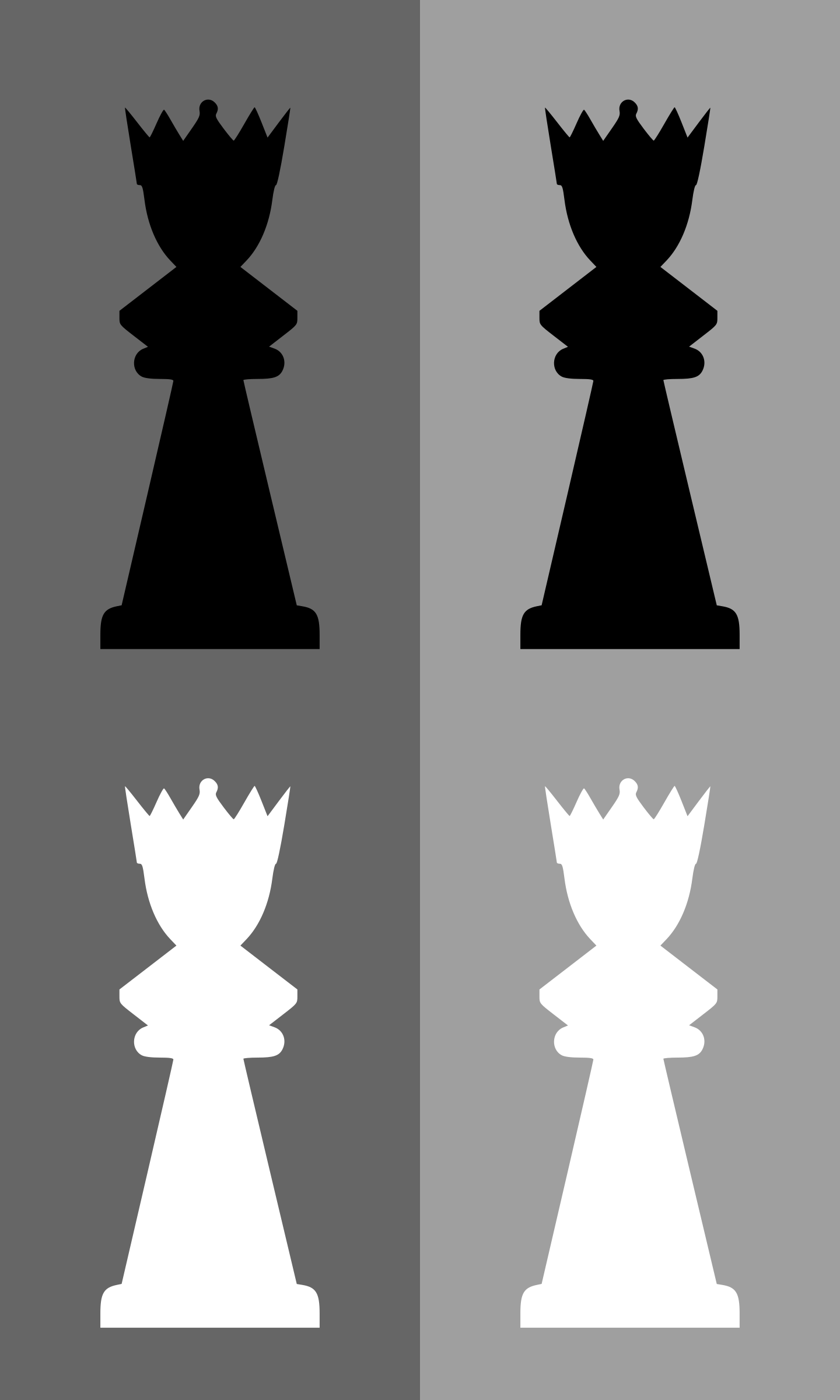 Clipart 2D Chess set Queen