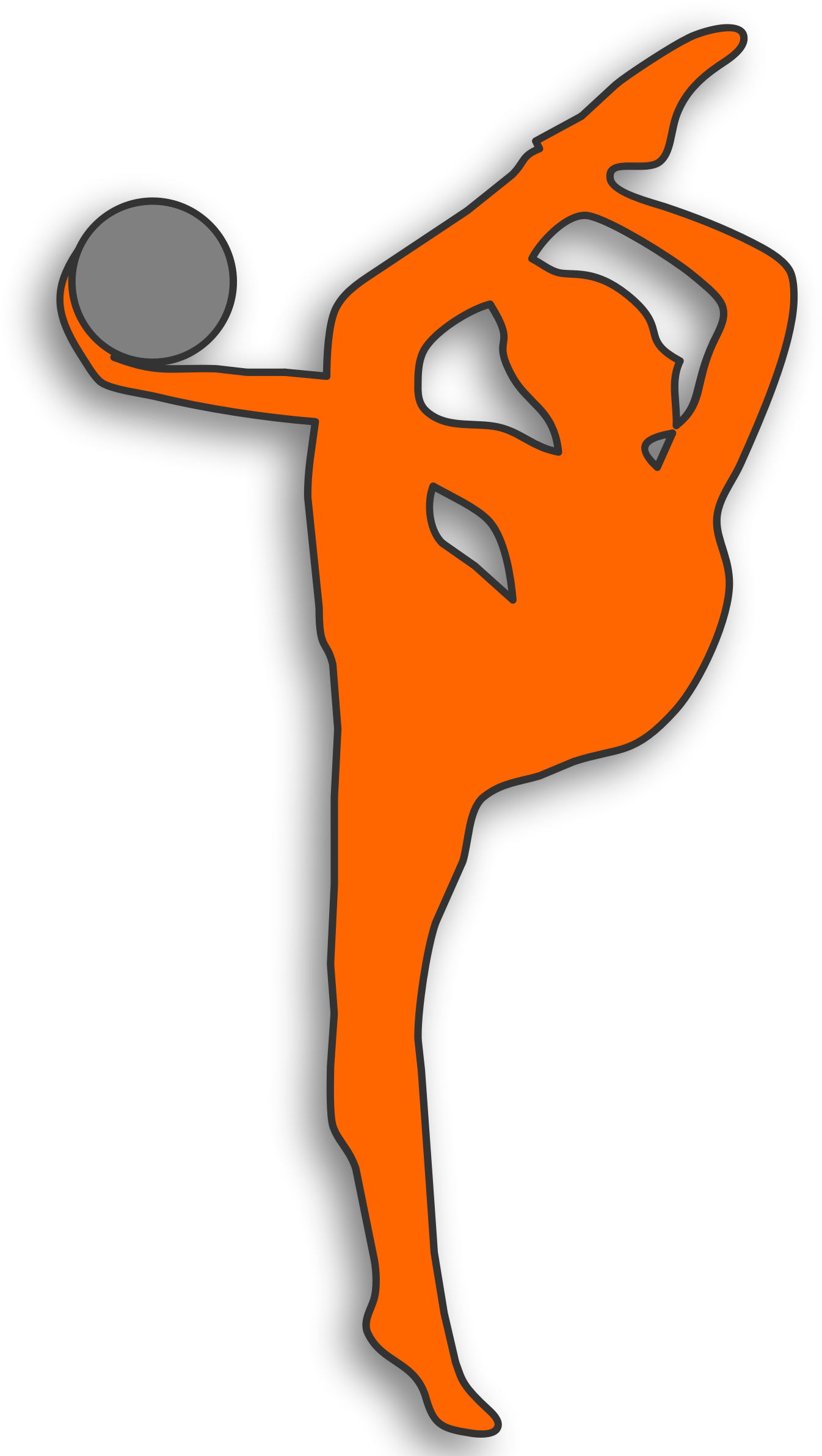 Clipart - Rhythmic Gymnastics Ball - Color