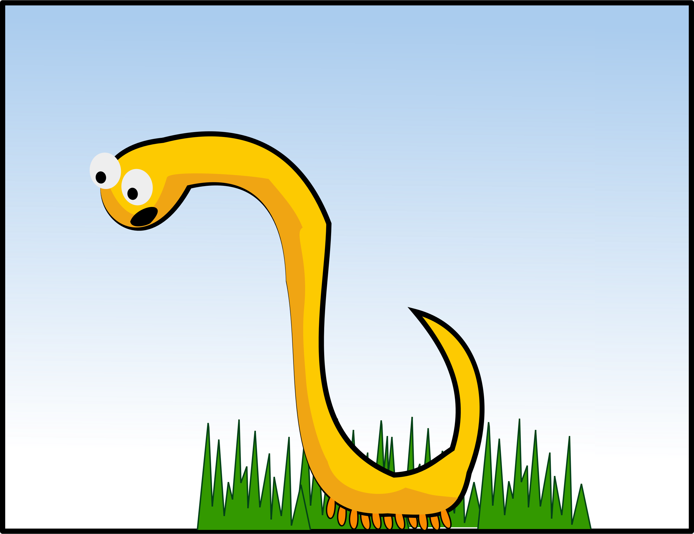 Clipart Yellow worm