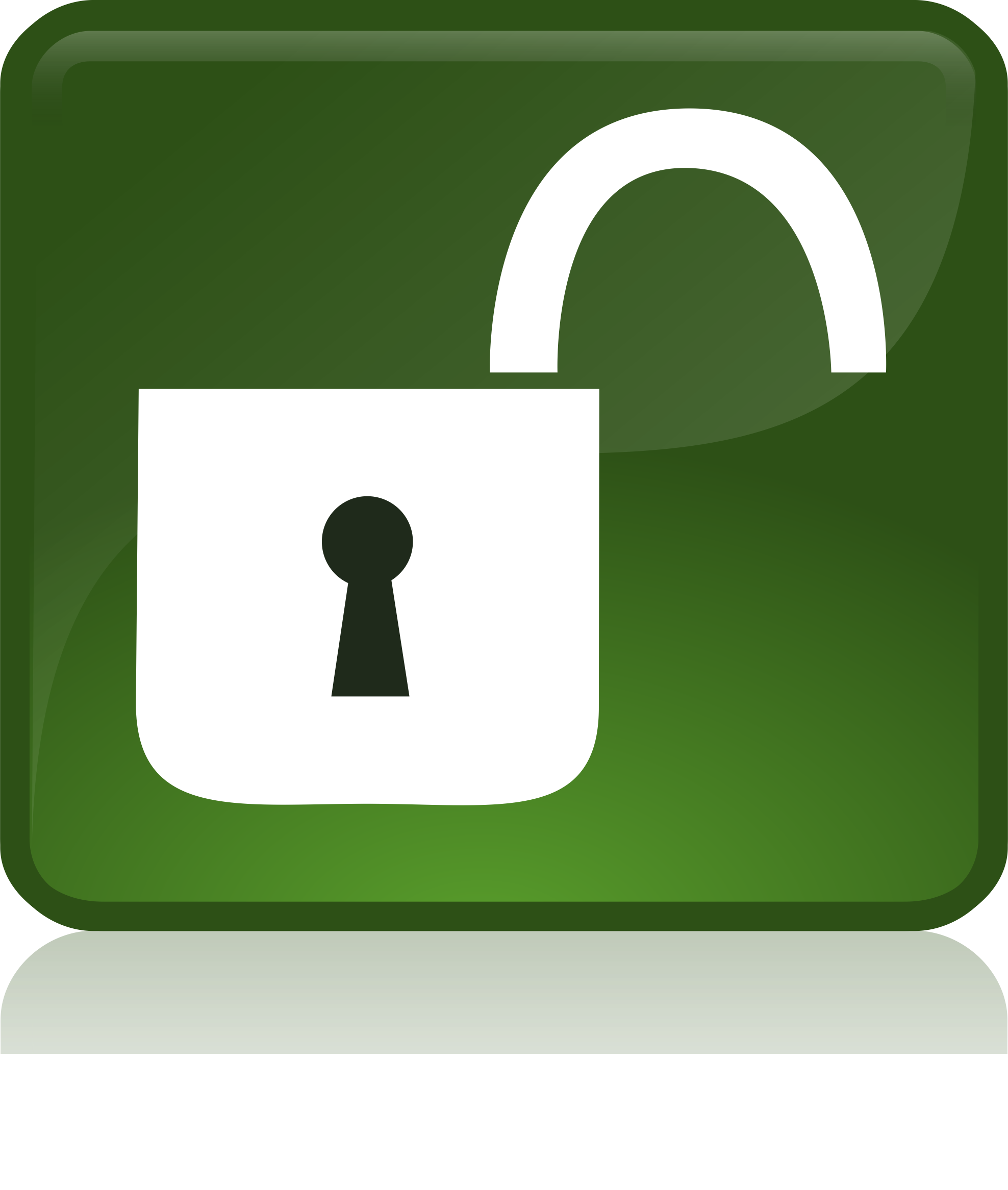 Clipart - Opened lock