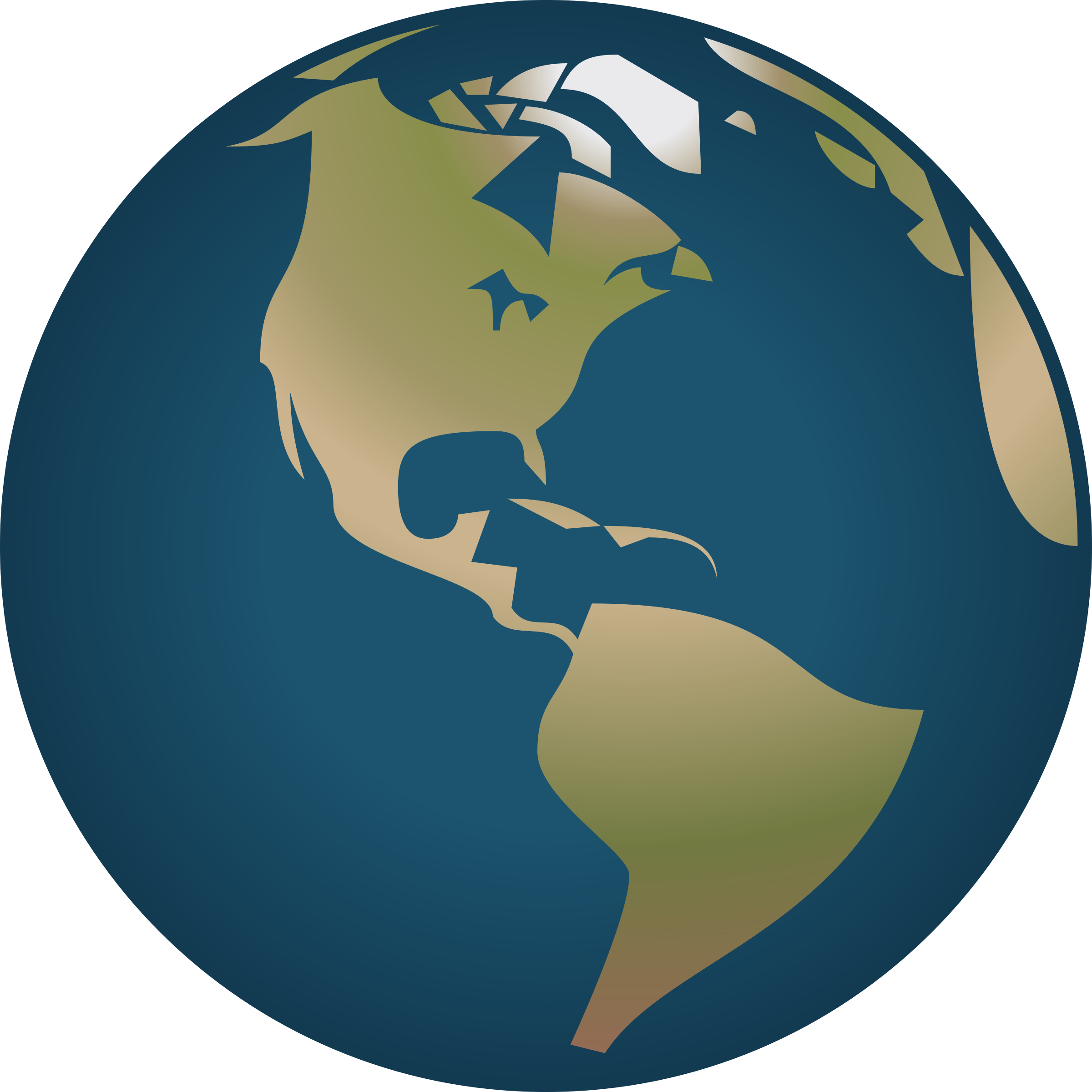 Download Clipart - Simple Globe facing America