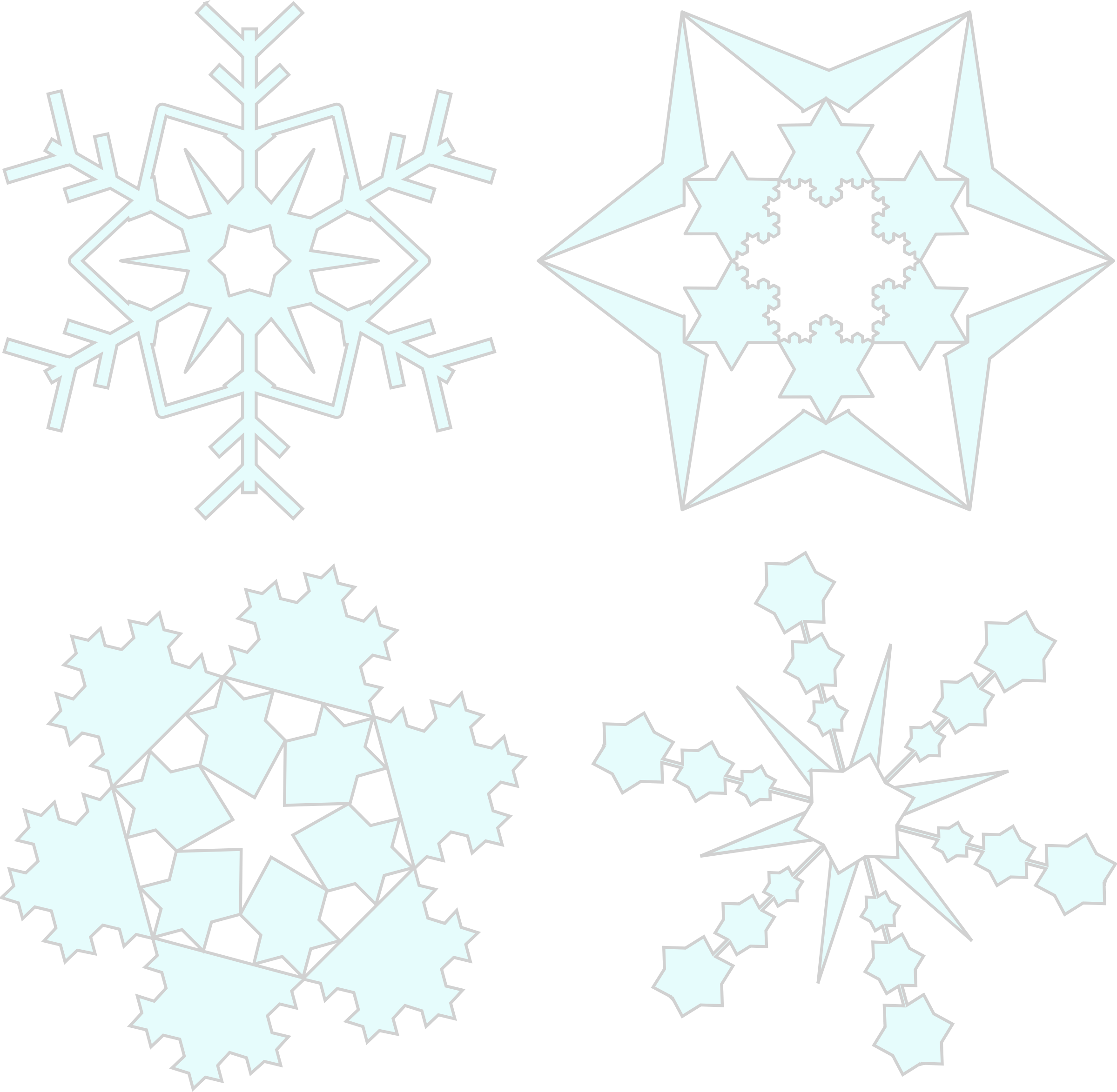 Clipart - Snowflakes