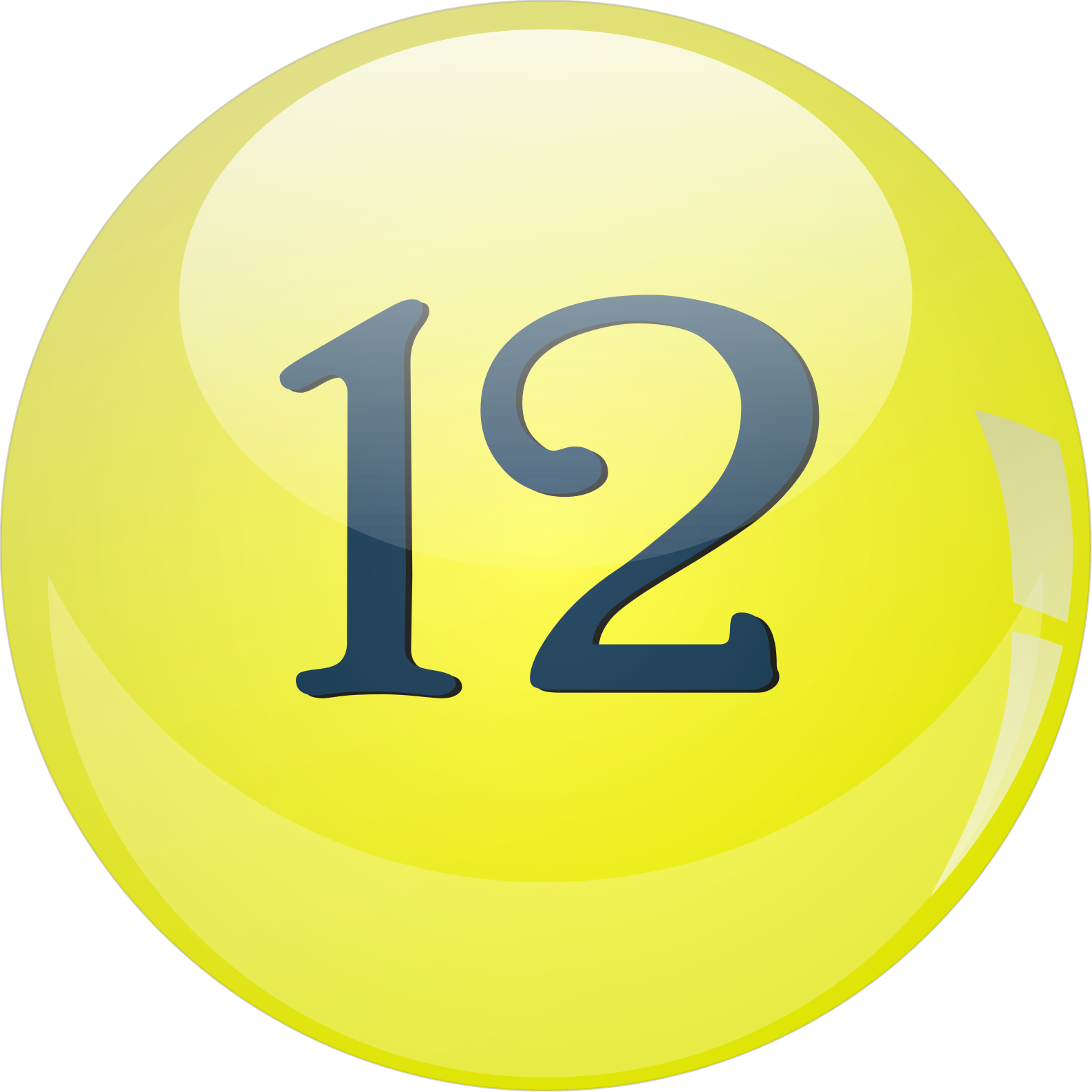 Clipart - 12 Lotto Ball