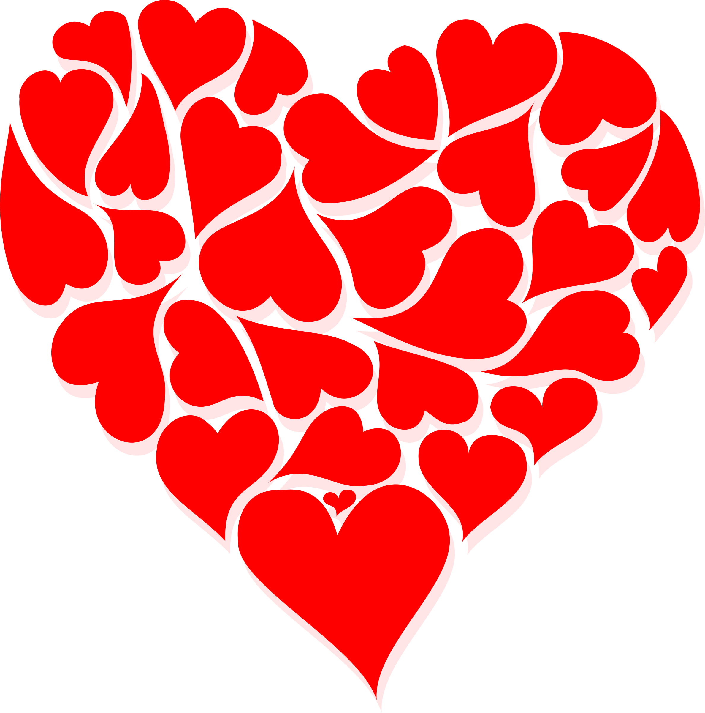 Clipart - Hearts for Valentine's Day