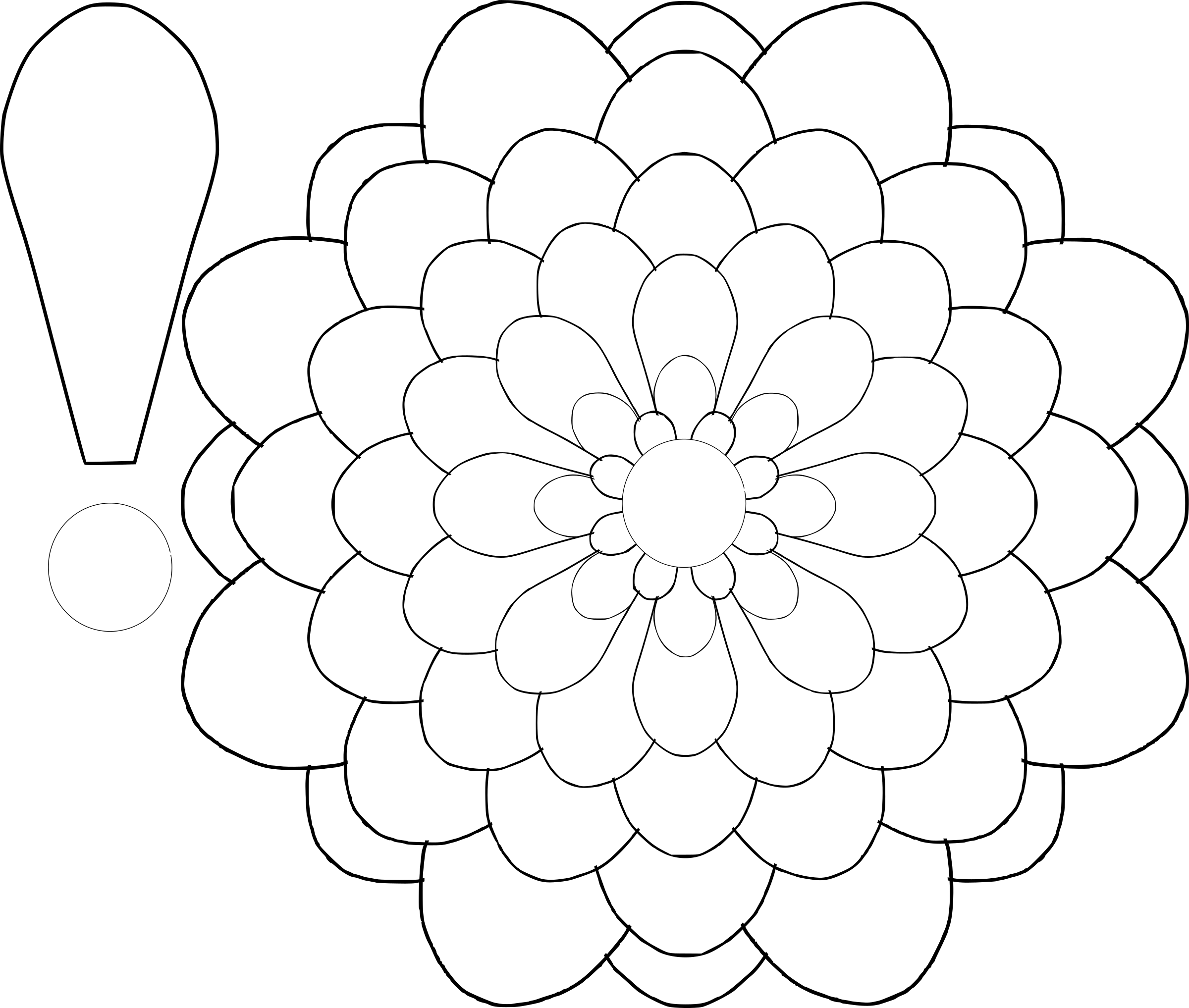 template for flowers