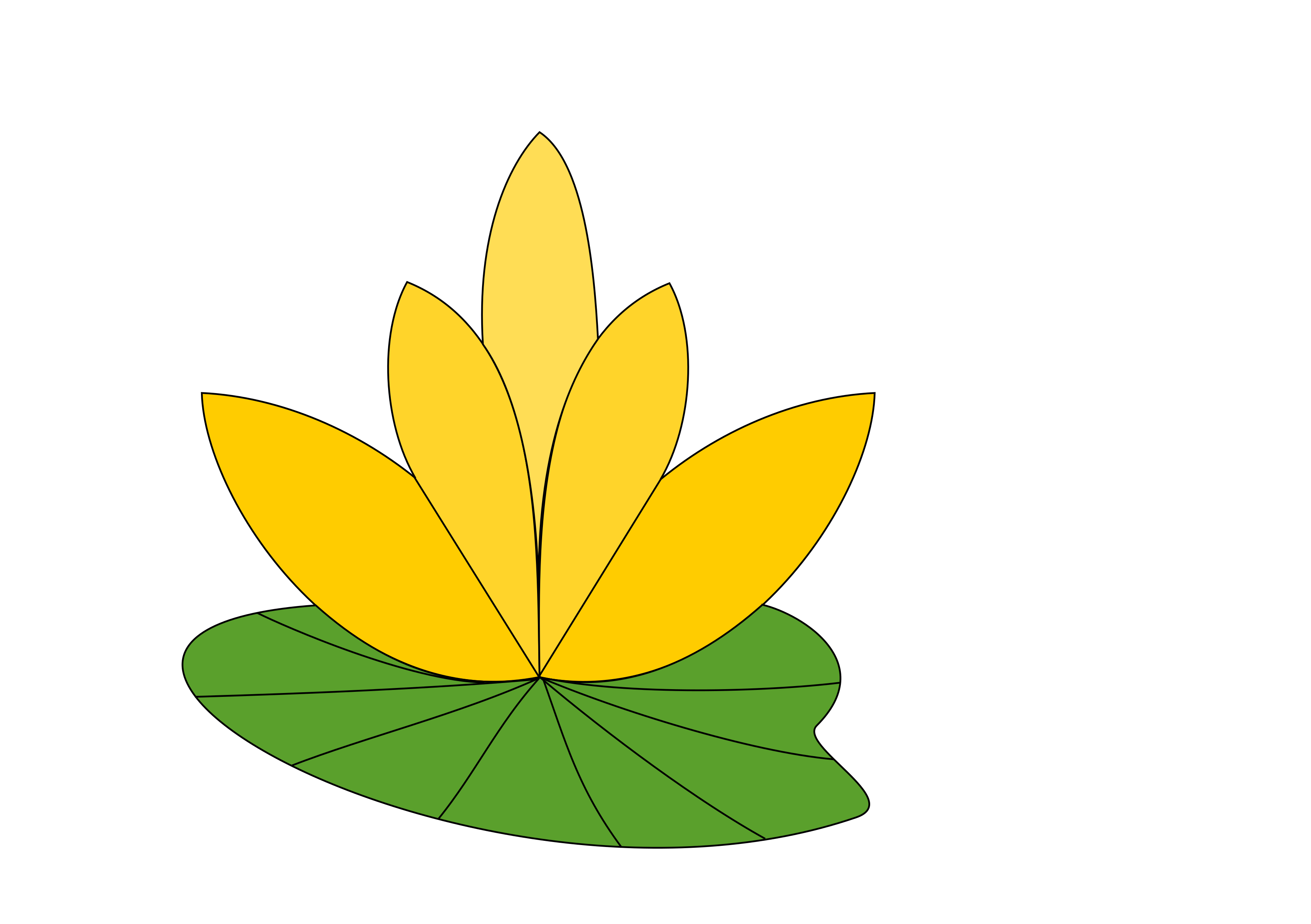 Clipart - water lotus