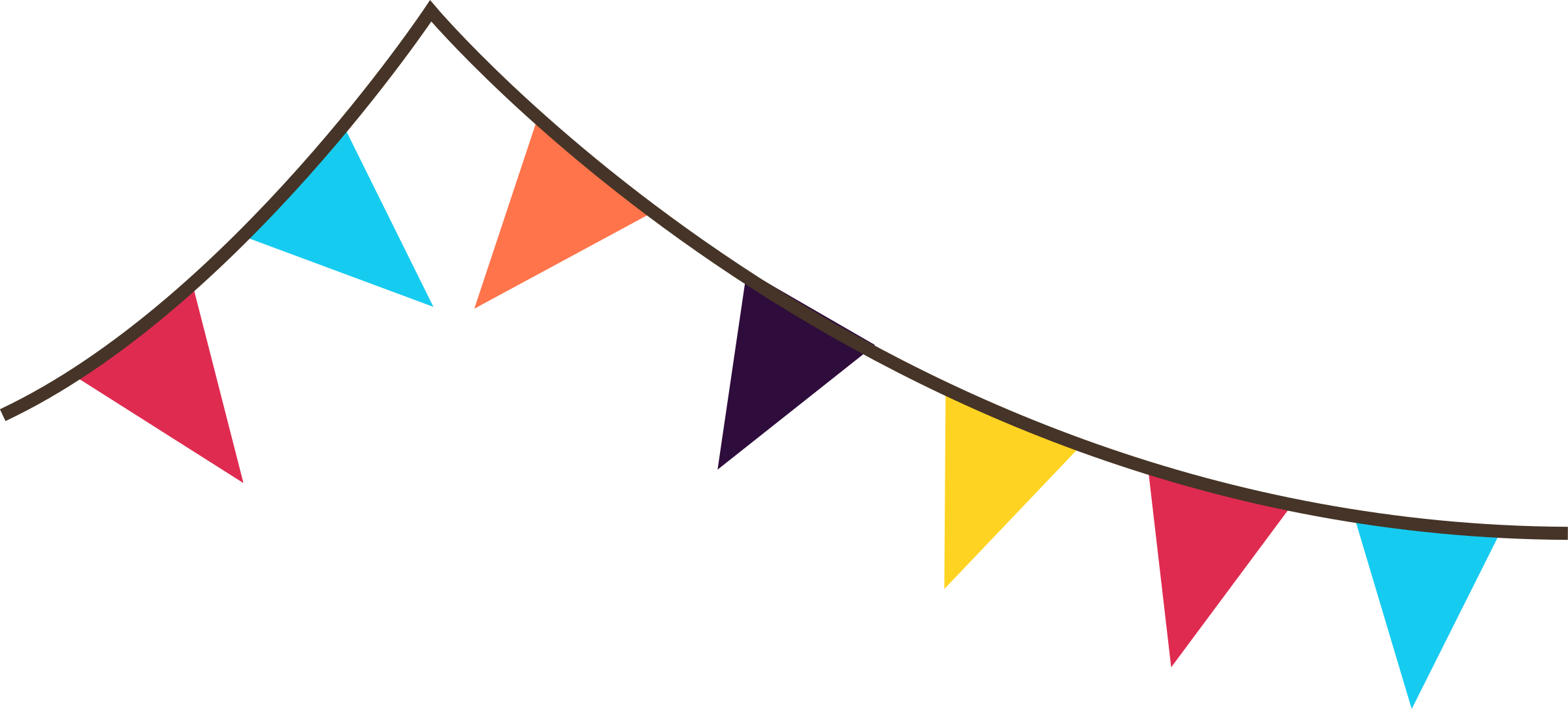 Download Clipart - Bunting banner flags