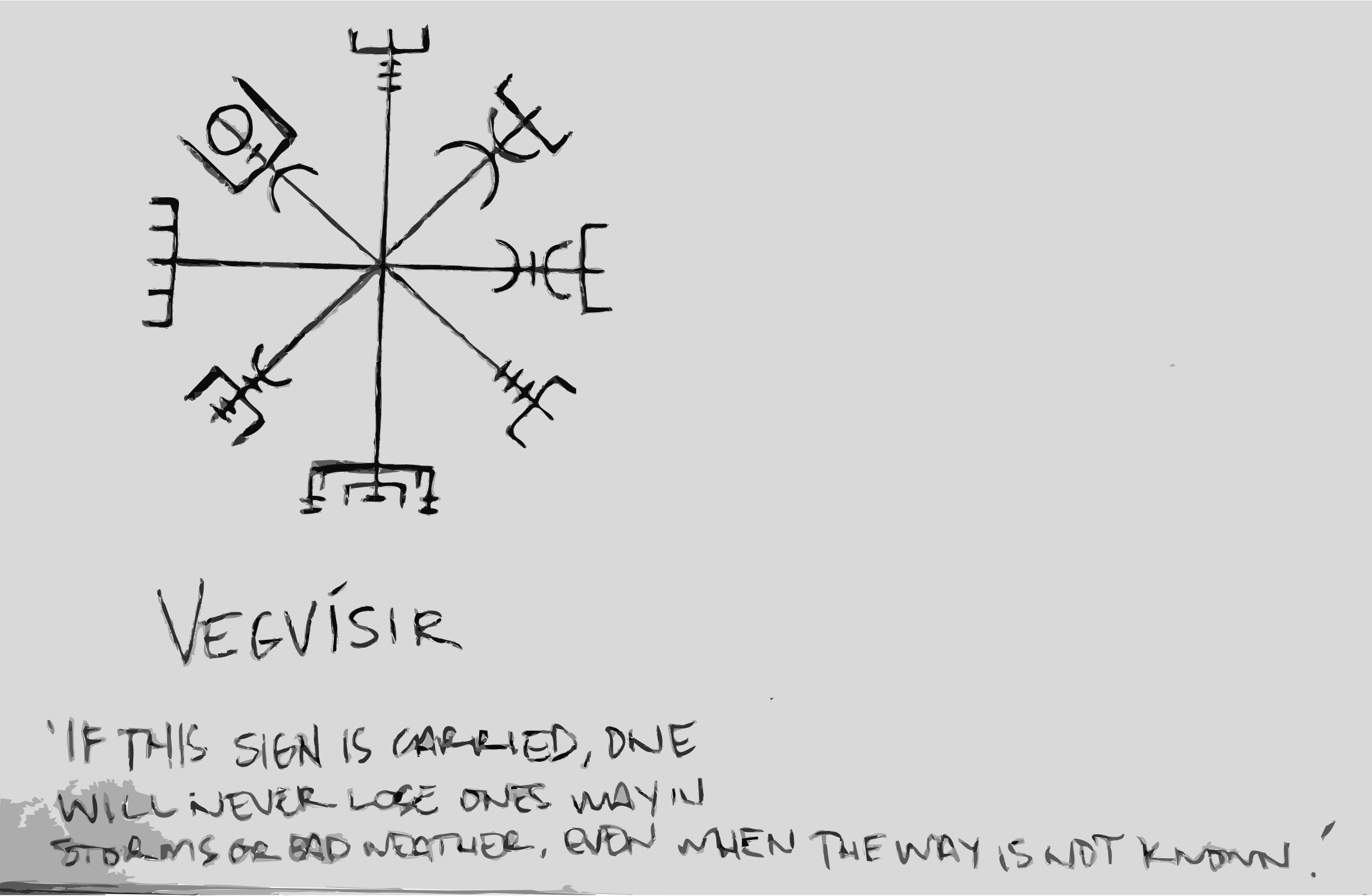 of symbol meaning and love Vegvísir Clipart