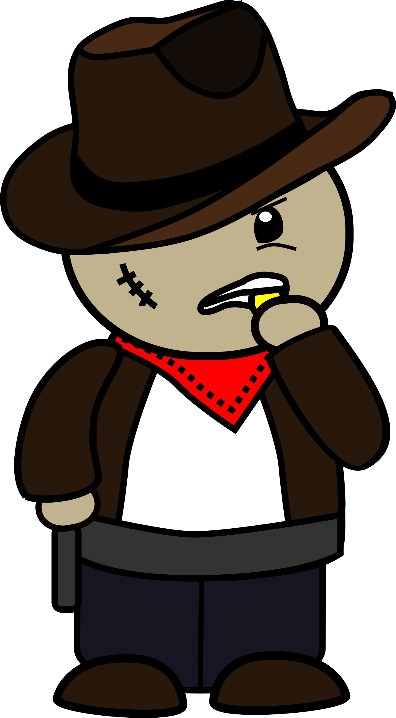 Clipart - Cowboy cartoon