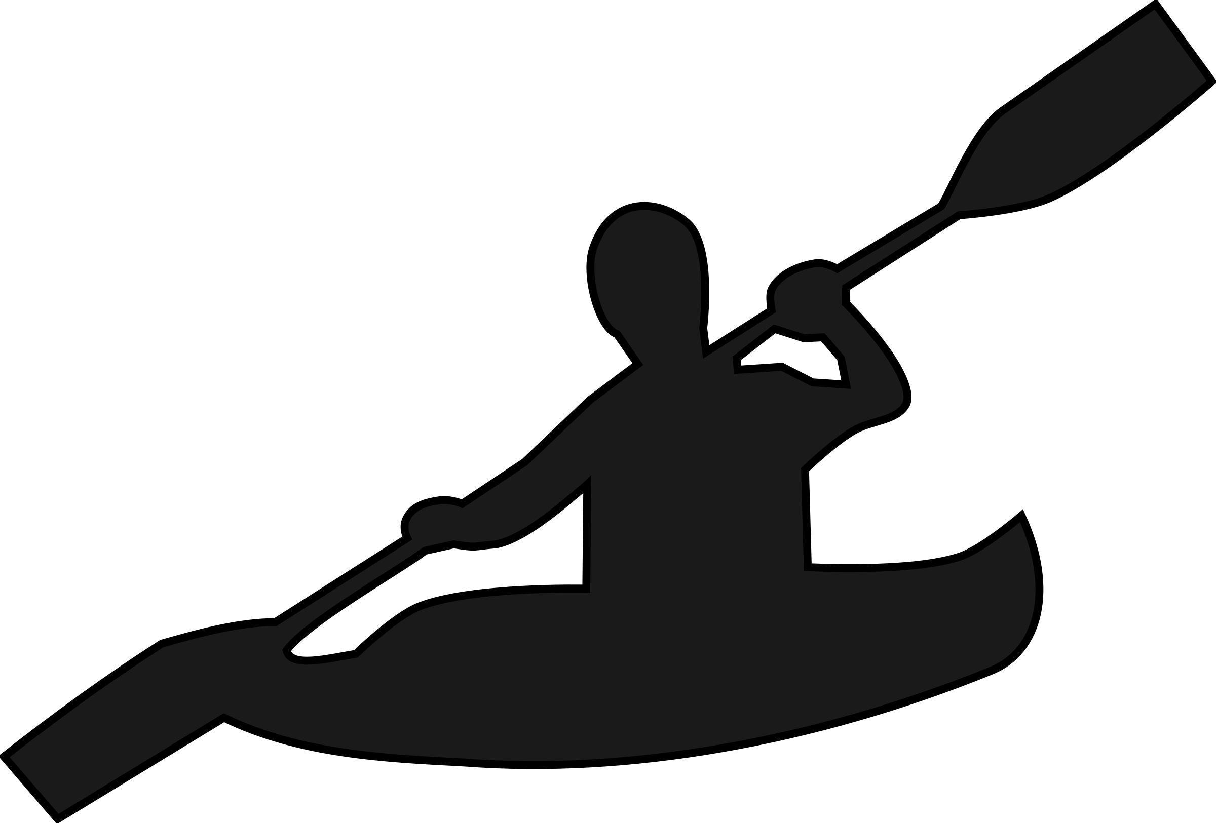 kayak silhouette clip art - photo #5