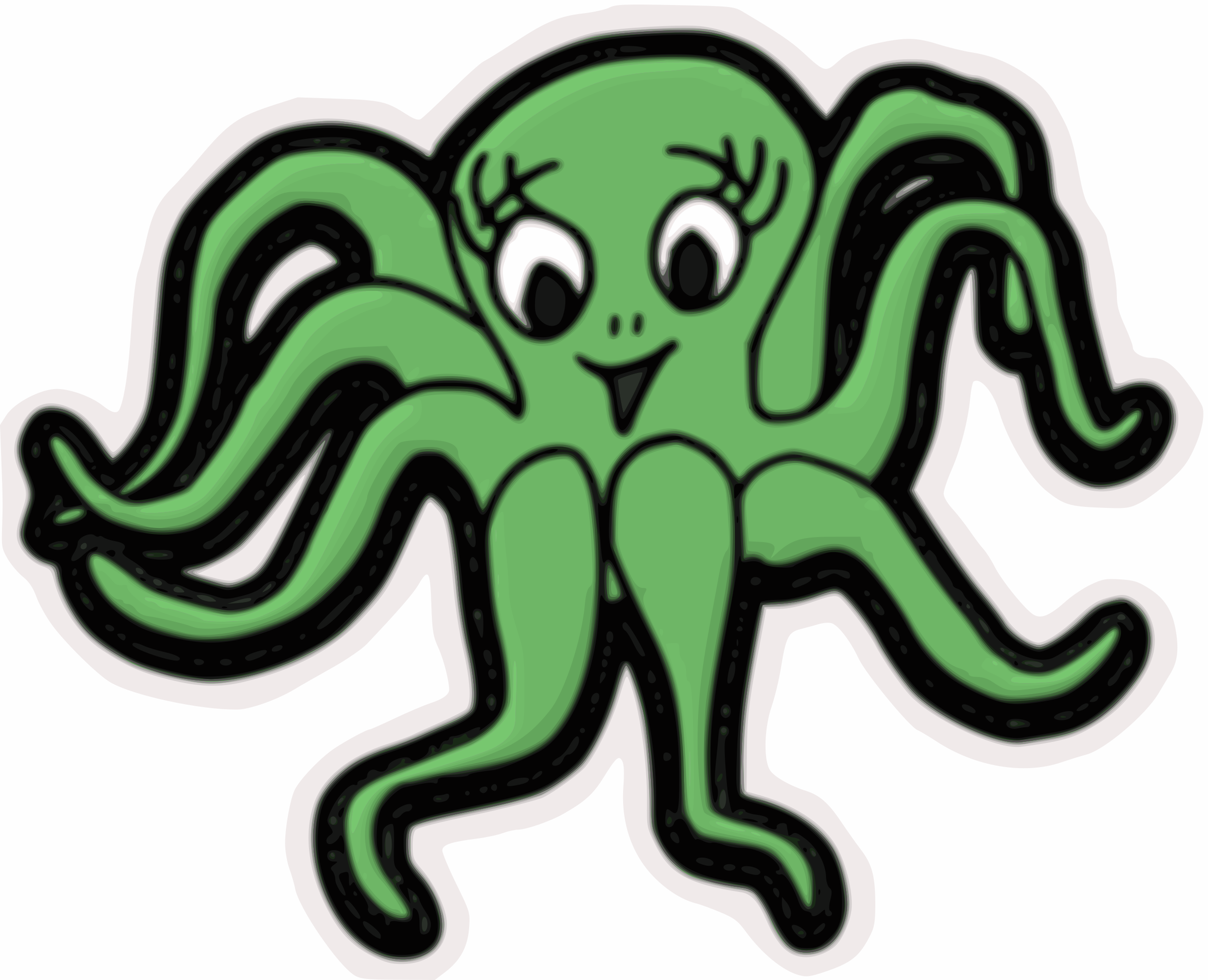 green octopus clipart - photo #8