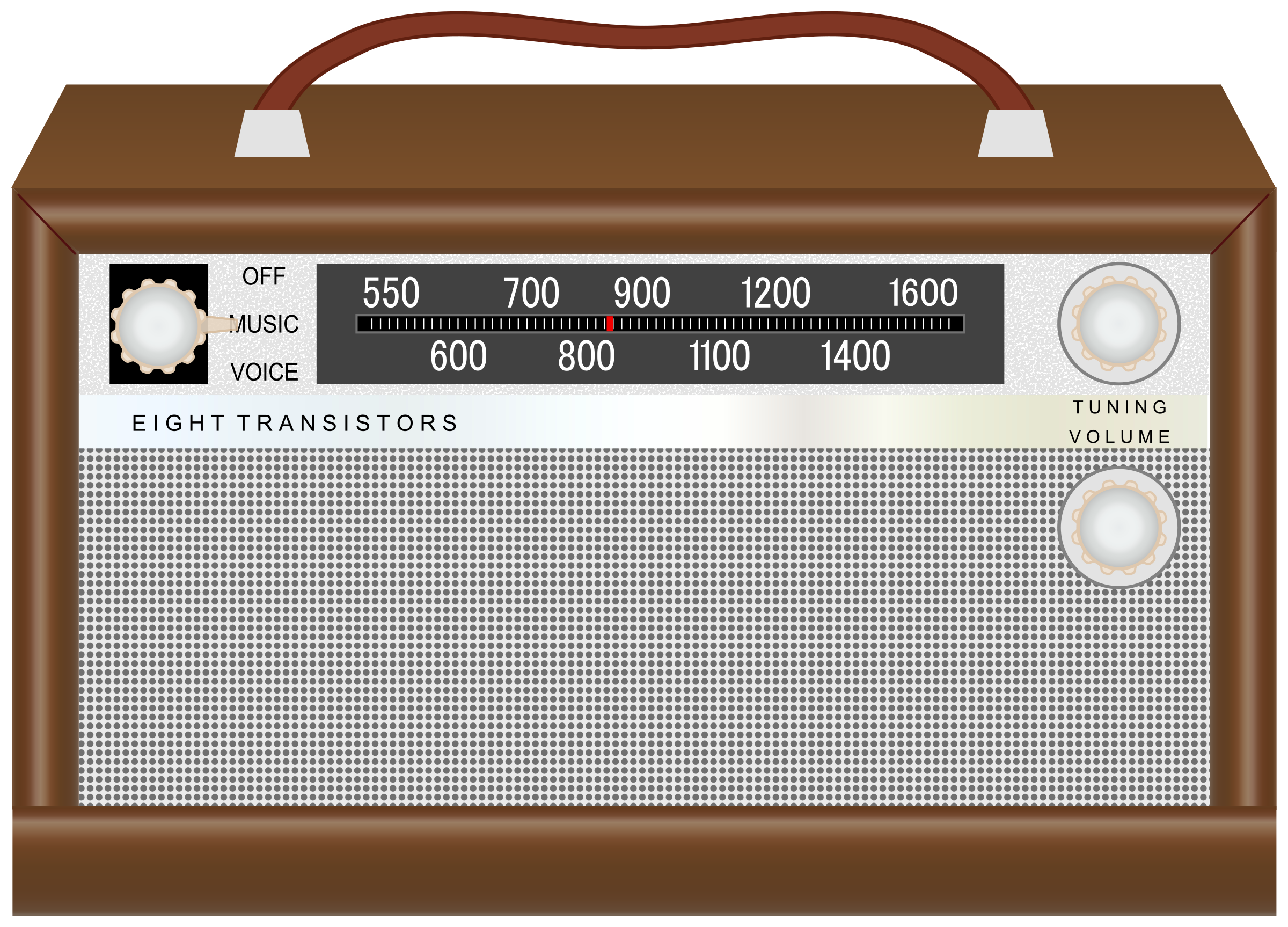 picture vector table Radio Antique  Clipart 01