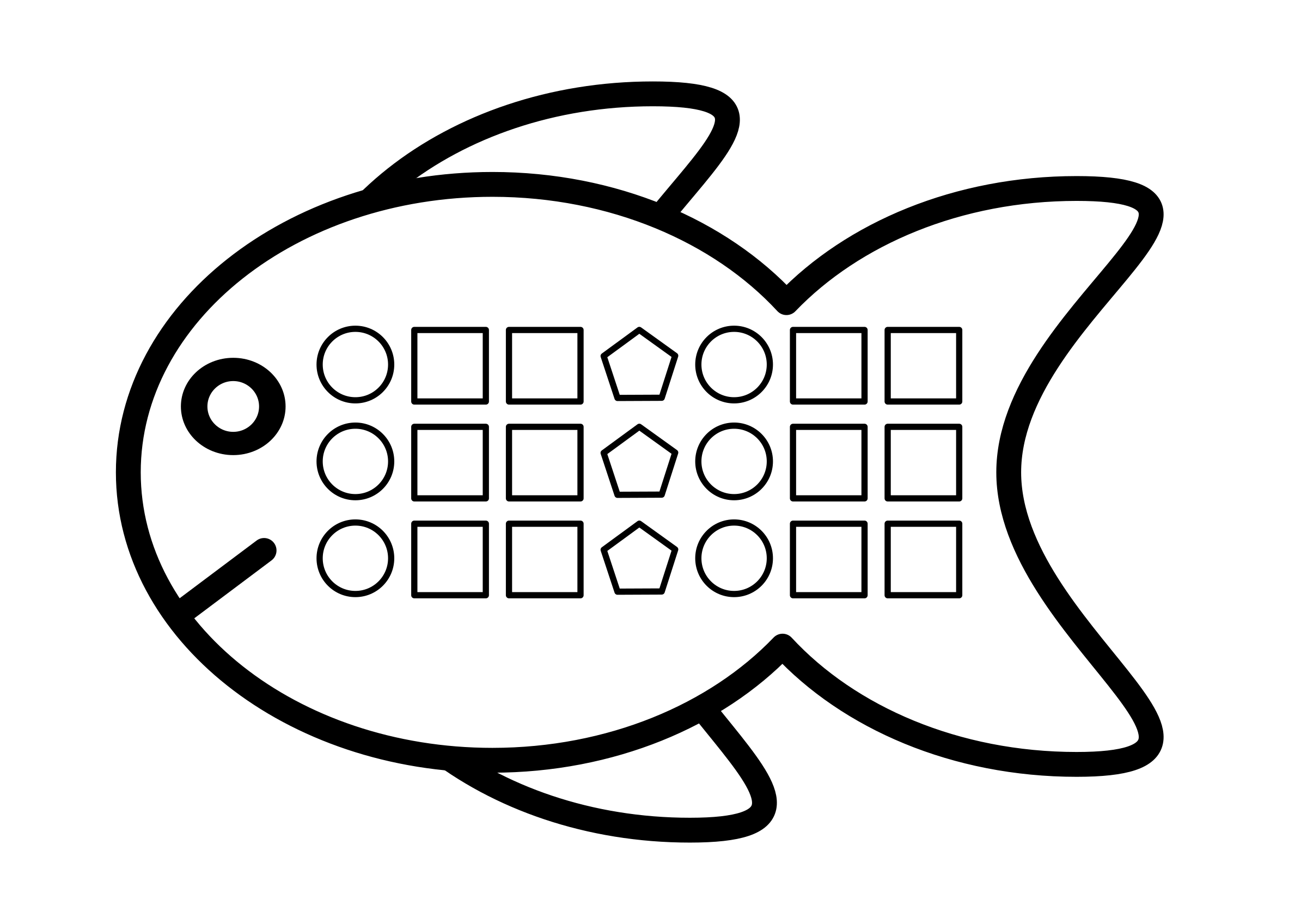 clipart shape pattern fish fish shapes