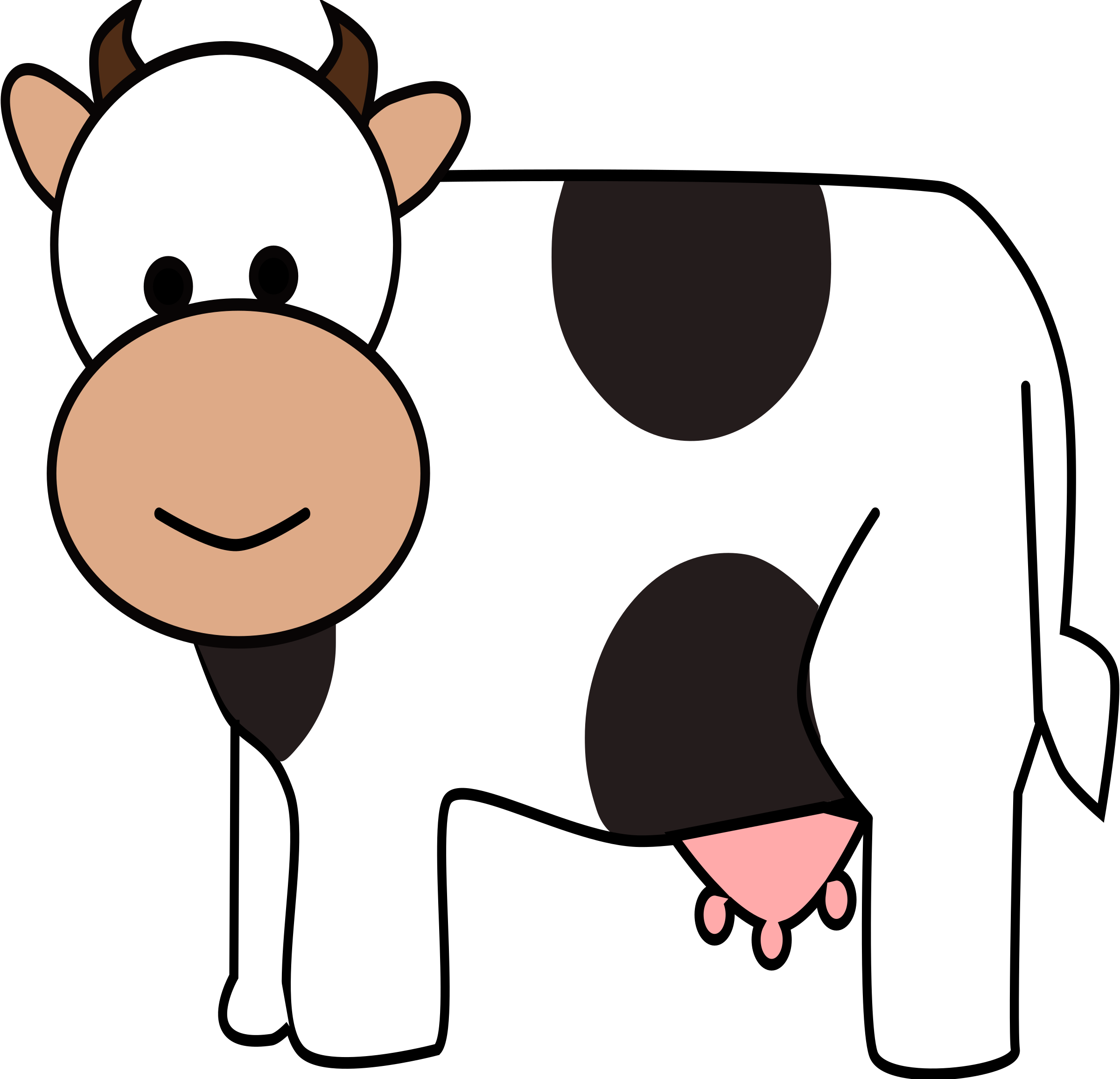 Happy Cow Clipart