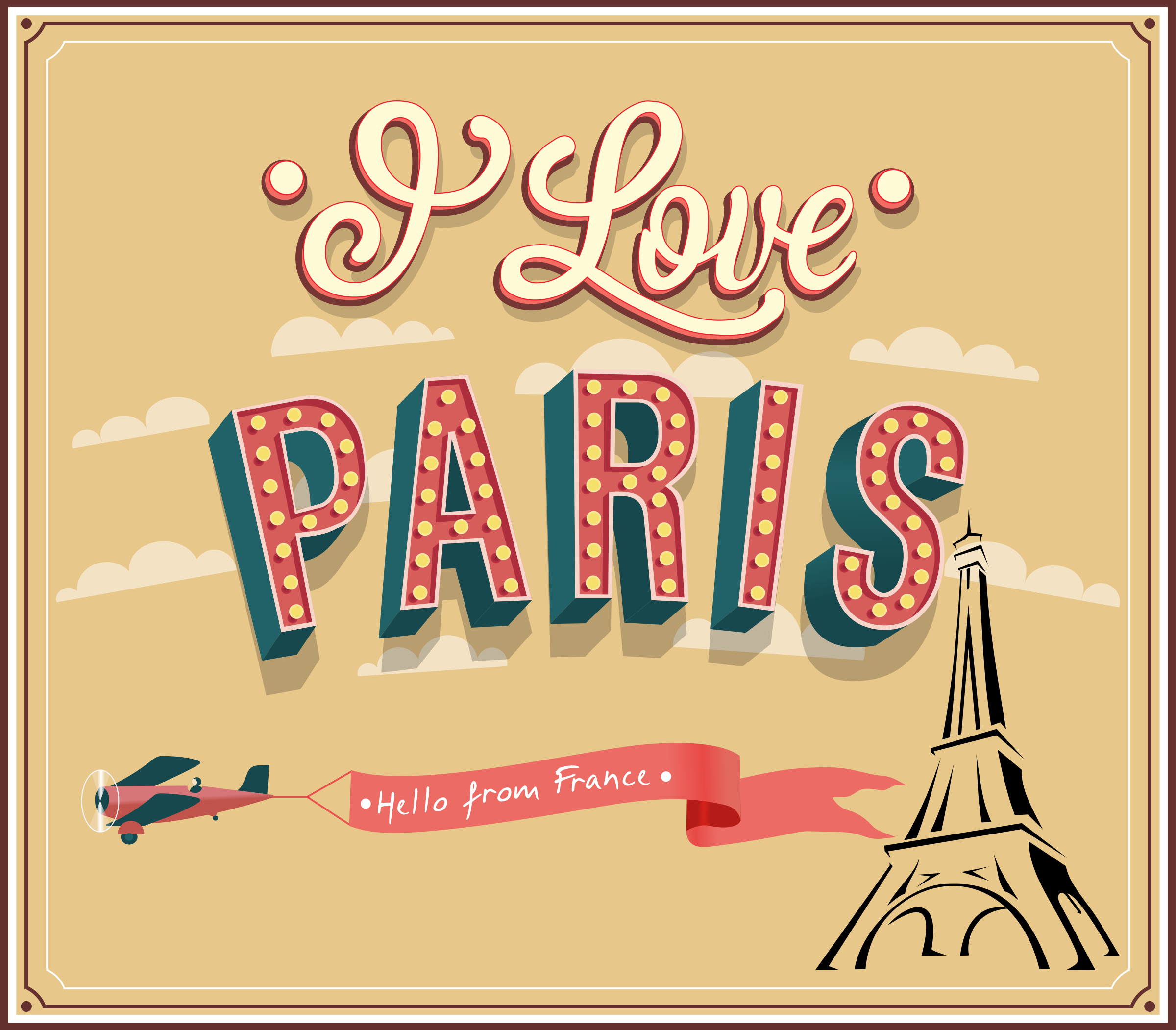 Download Clipart - I love Paris