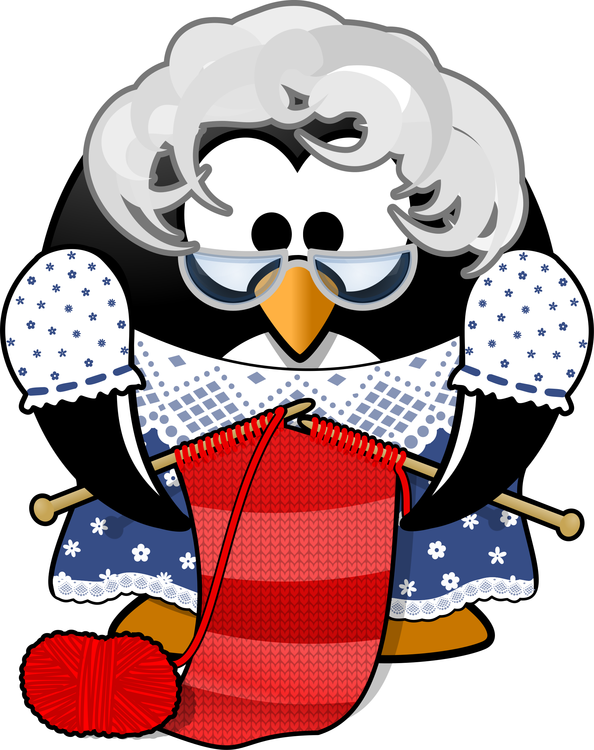 Clipart - Grandma Penguin