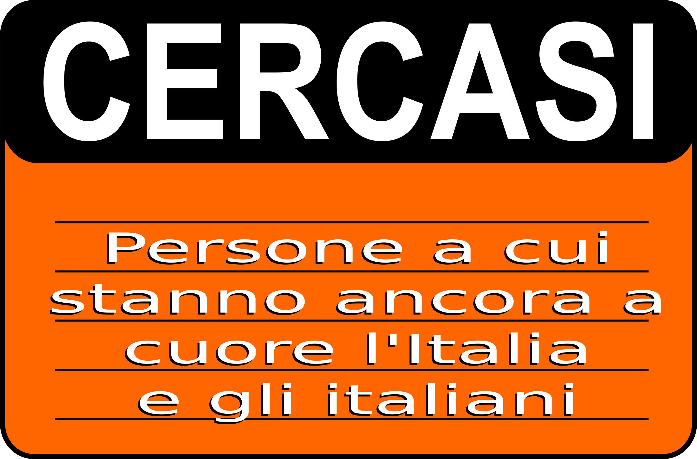 Clipart - CERCASI - Se l\u0026#39;Italia ti sta a cuore