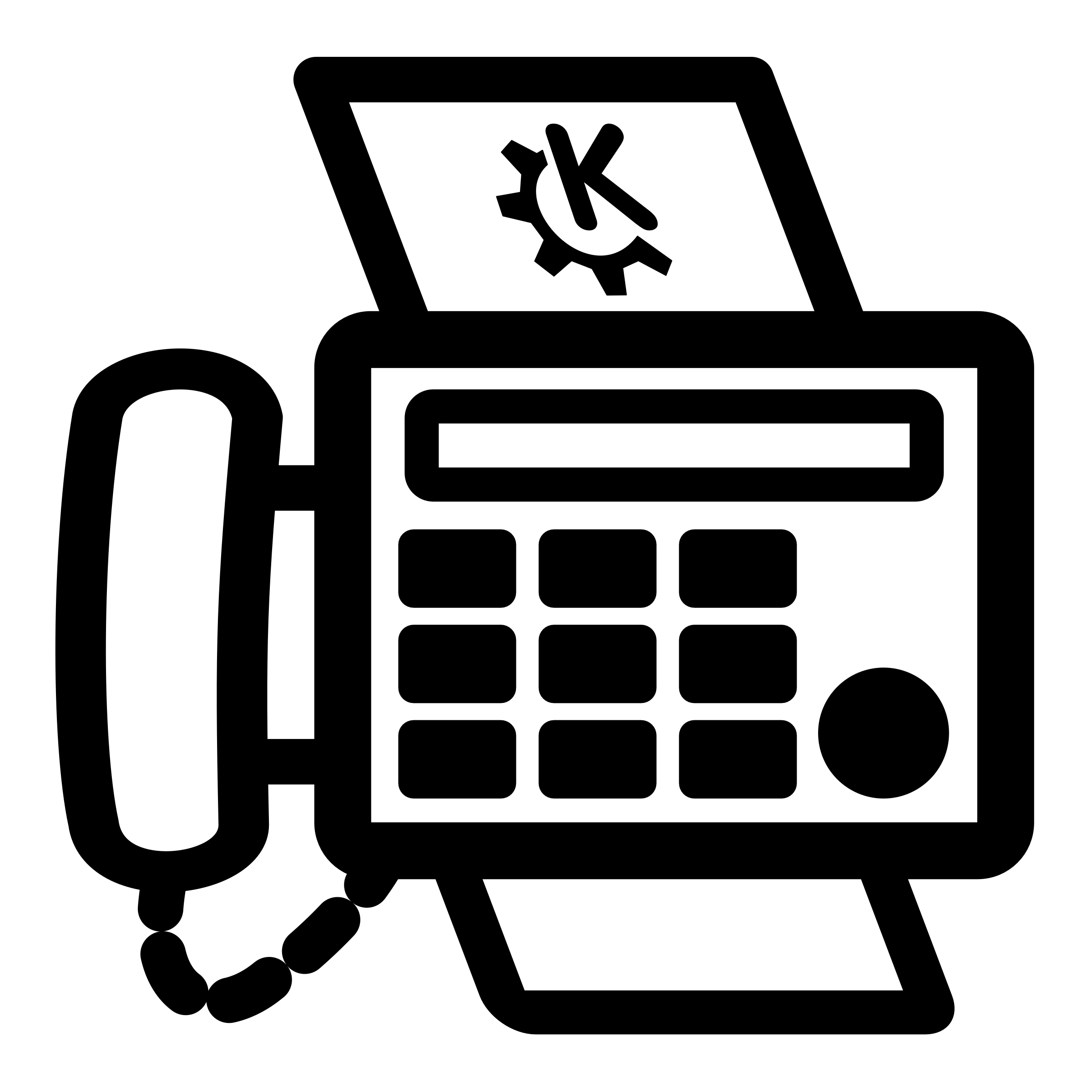 Clipart print and fax icon