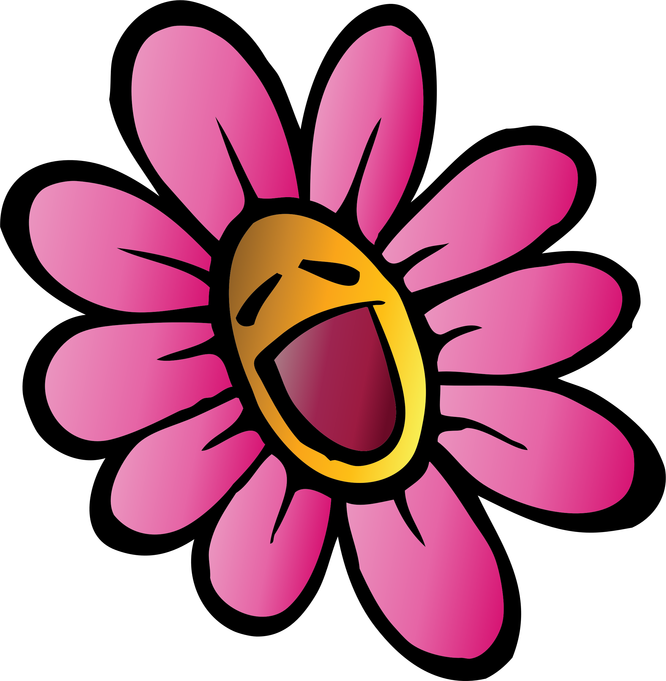 free clipart happy flowers - photo #13