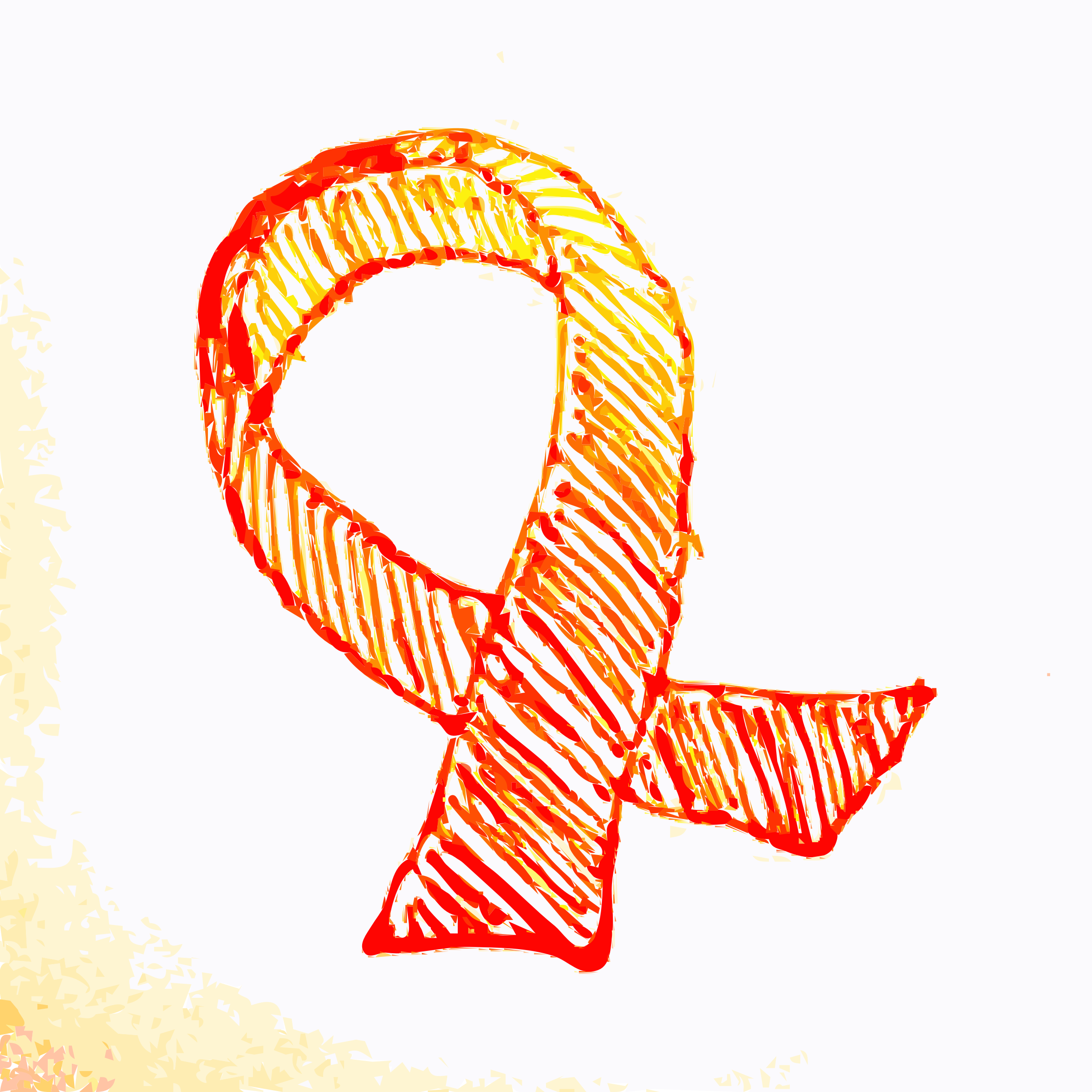 Clipart Yellow Ribbon For Hong Kong