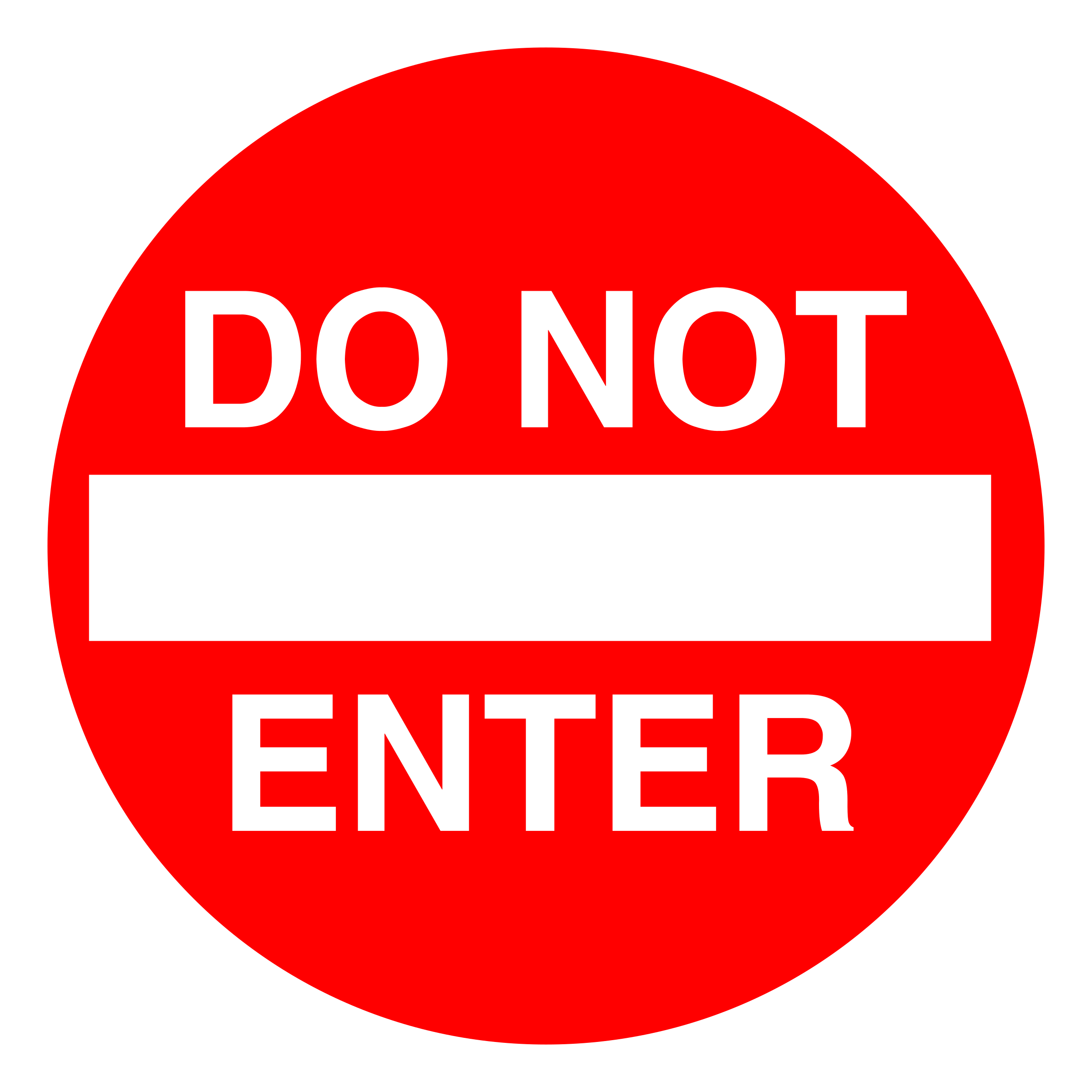 Clipart Do Not Enter Sign
