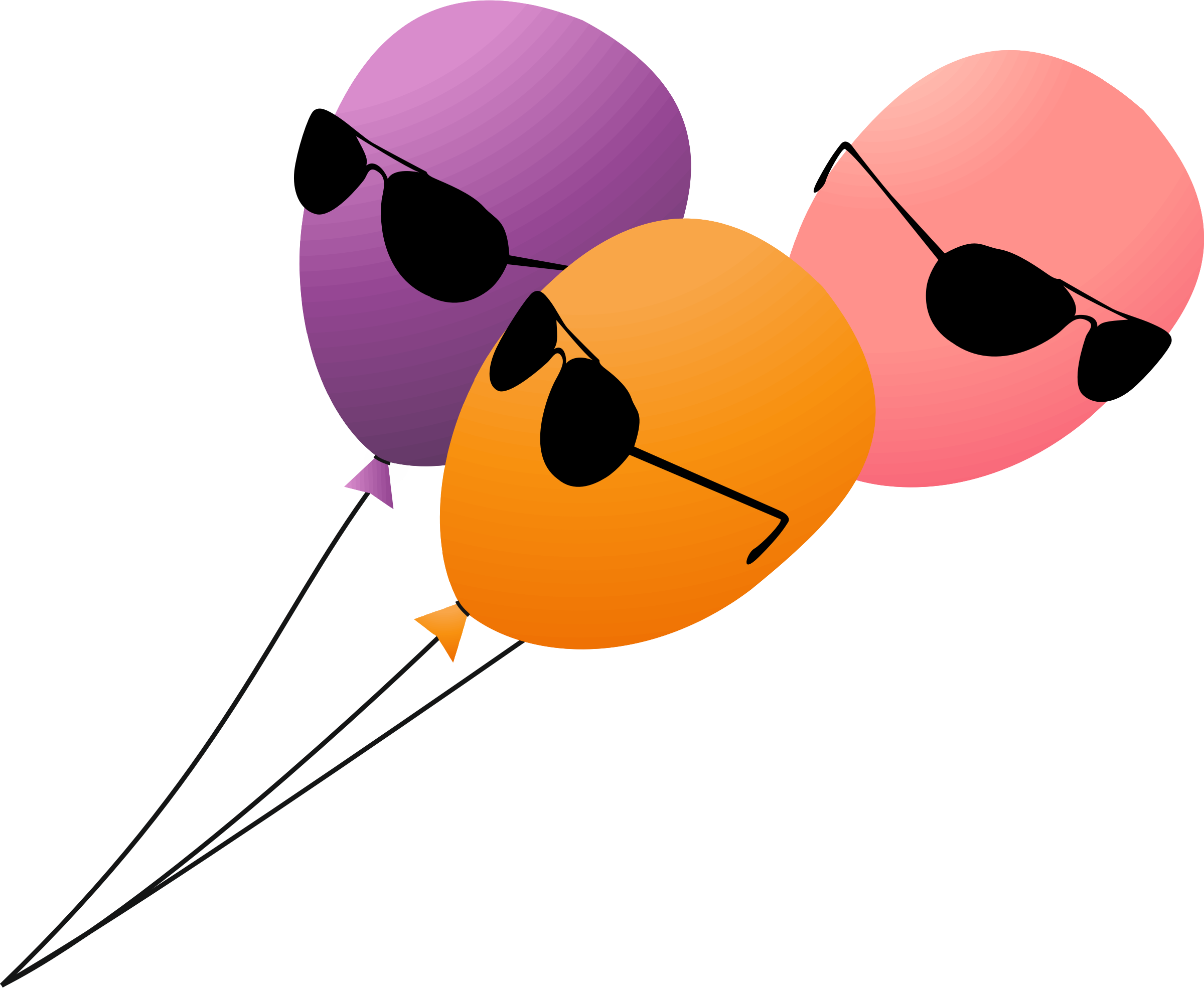 Clipart Funny Serious Balloons Image Png
