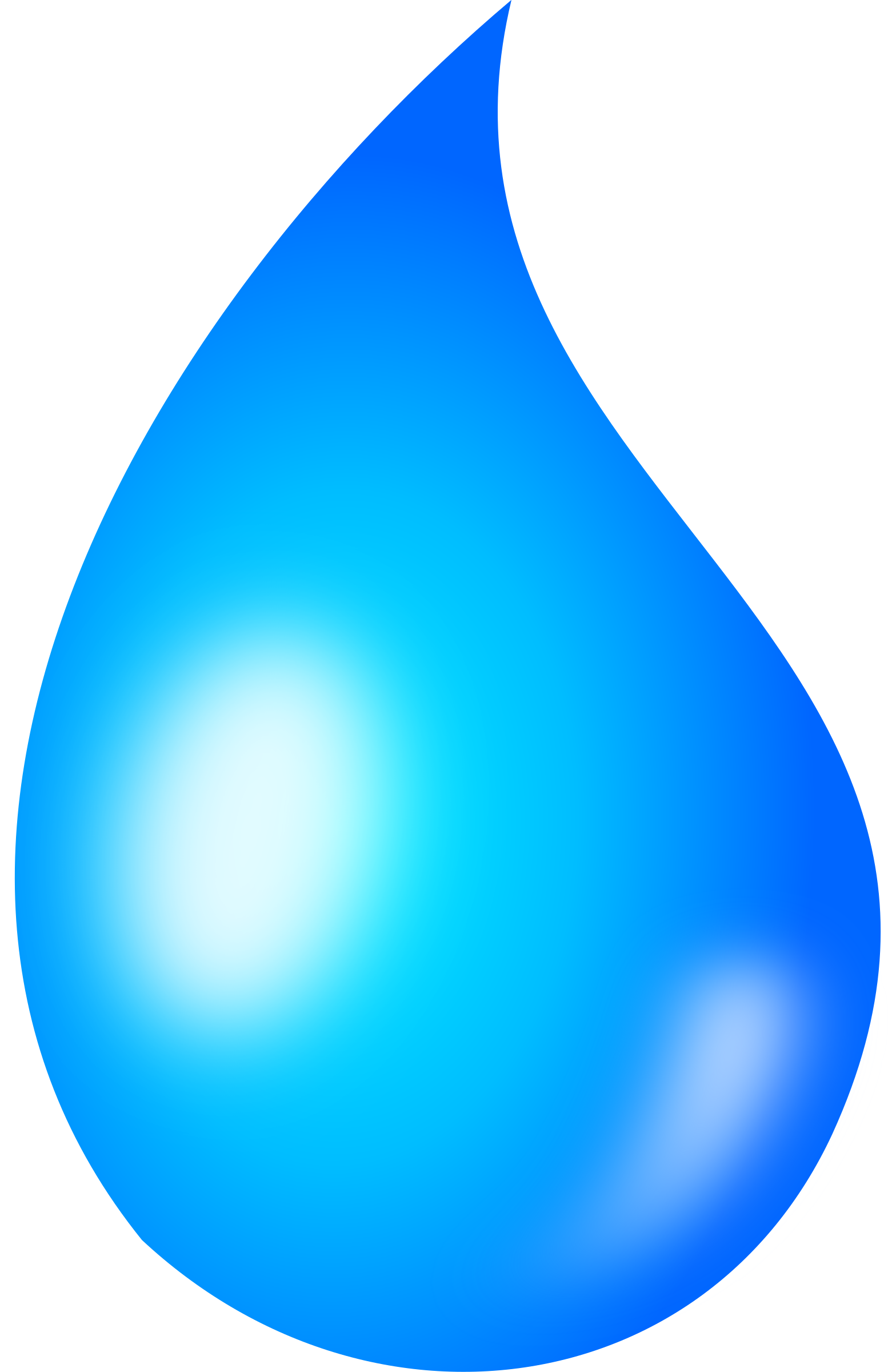 Clipart - Water drop - shaded