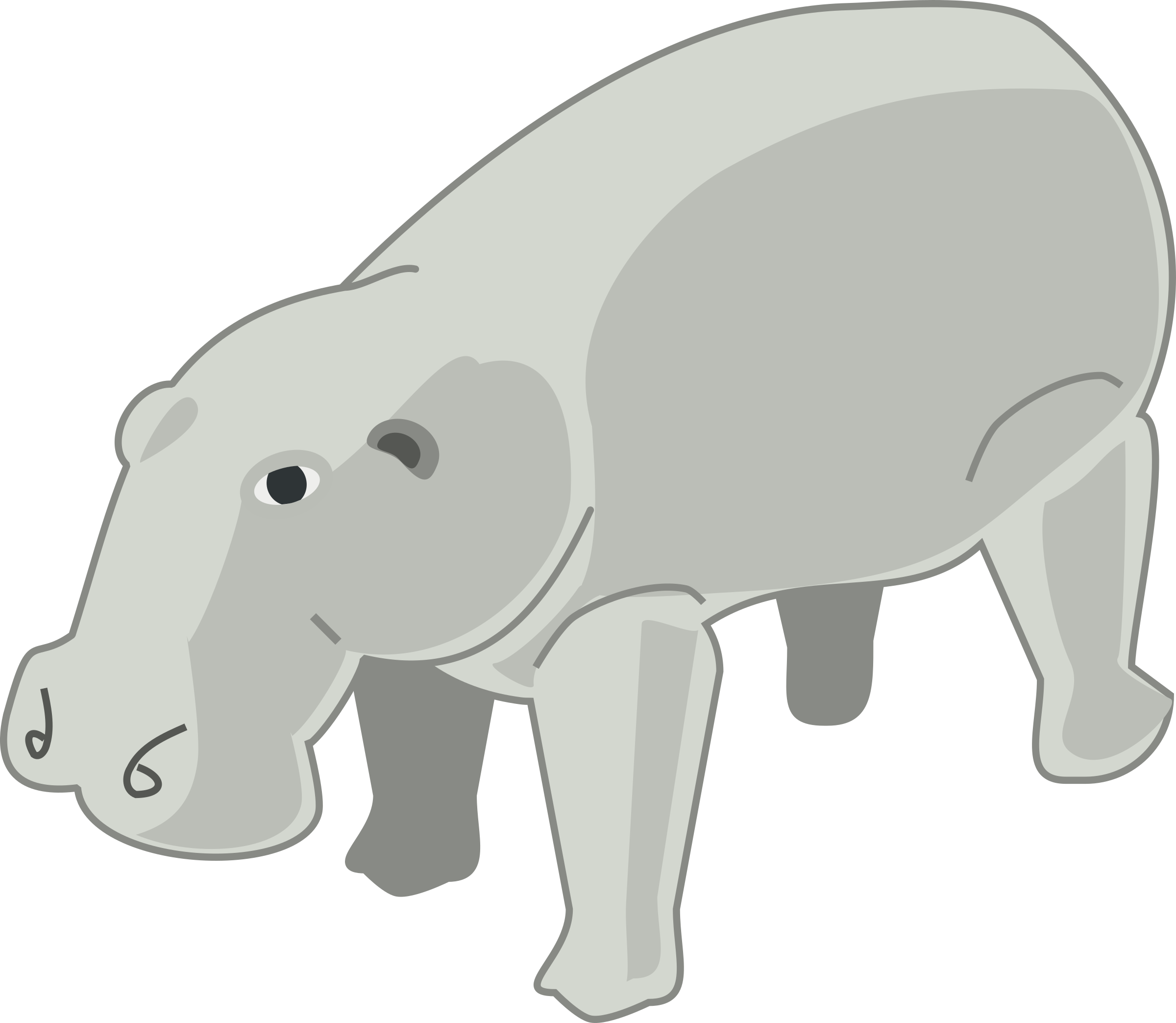 Clipart - hippopotamus