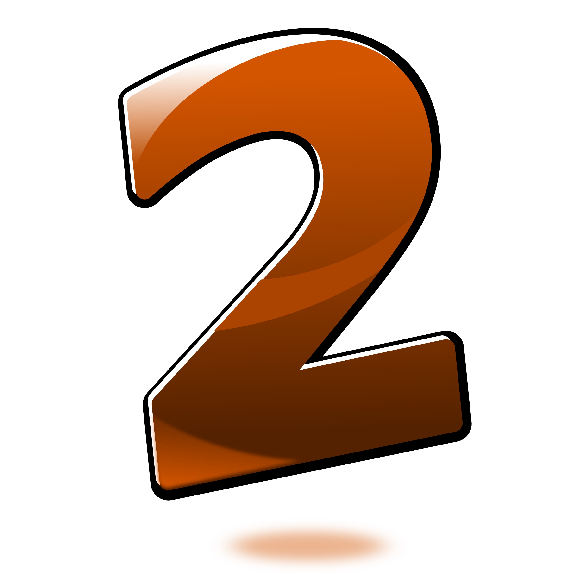 clipart-glossy-number-two