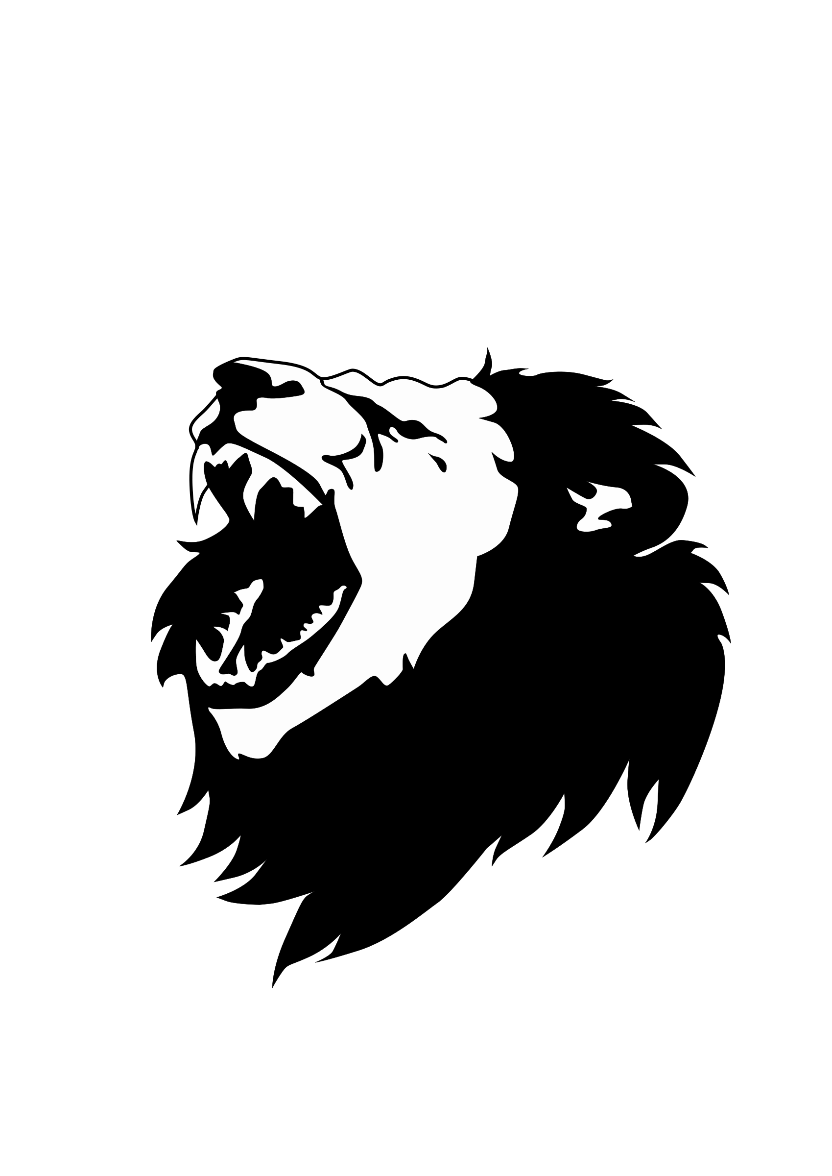 Free Free 126 Roaring Lion Head Svg SVG PNG EPS DXF File