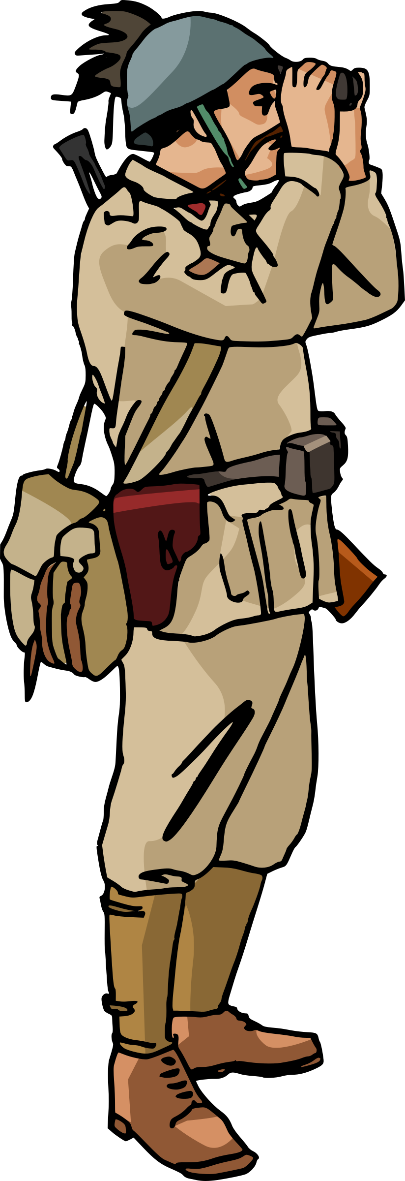 Clipart - WW2 Italian soldier