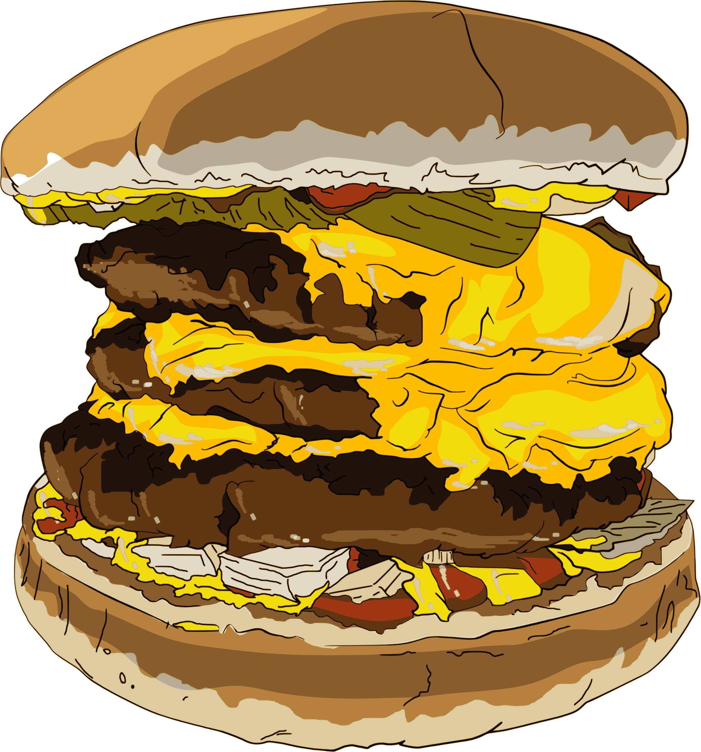 Triple Burger Fast Food