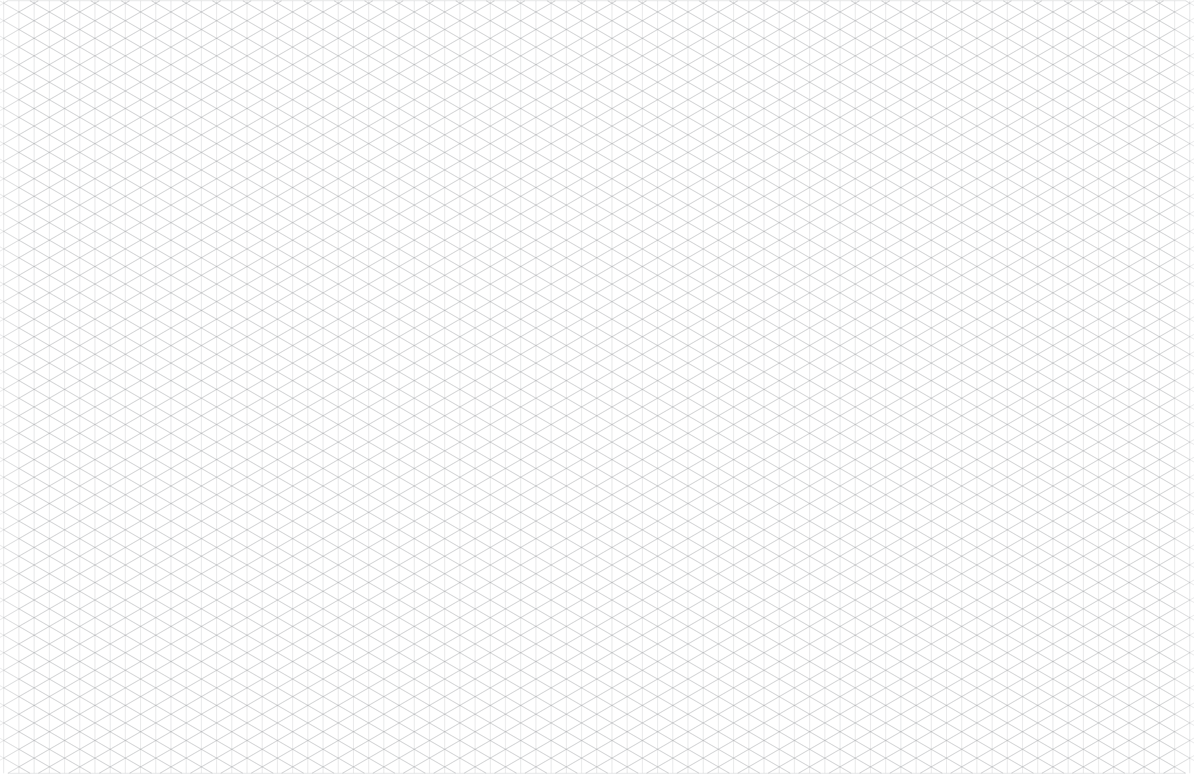 Clipart 11x17 Isometric Grid