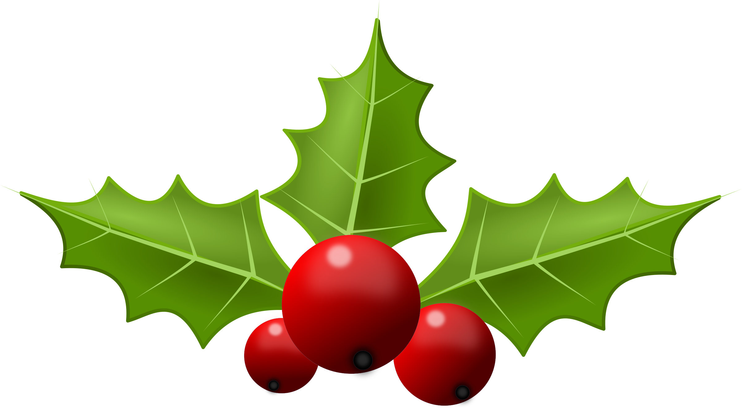 clipart of christmas holly - photo #11