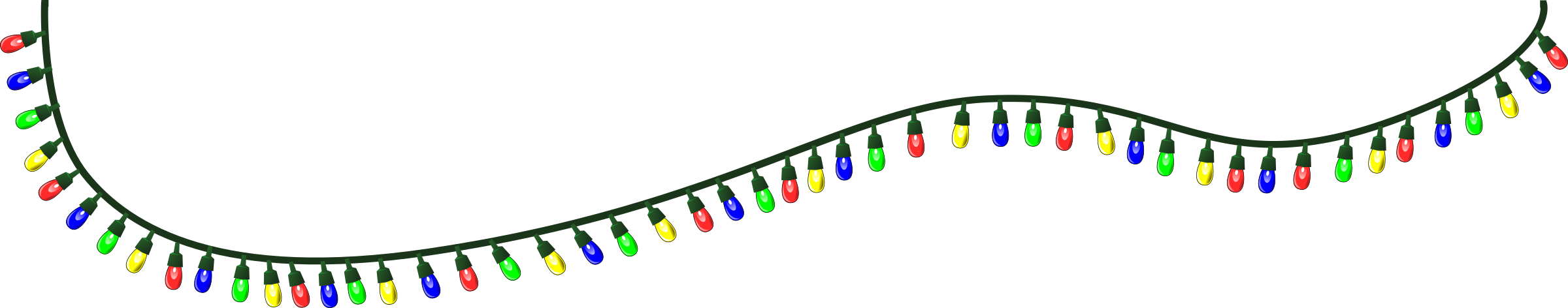 string of christmas lights clipart - photo #10