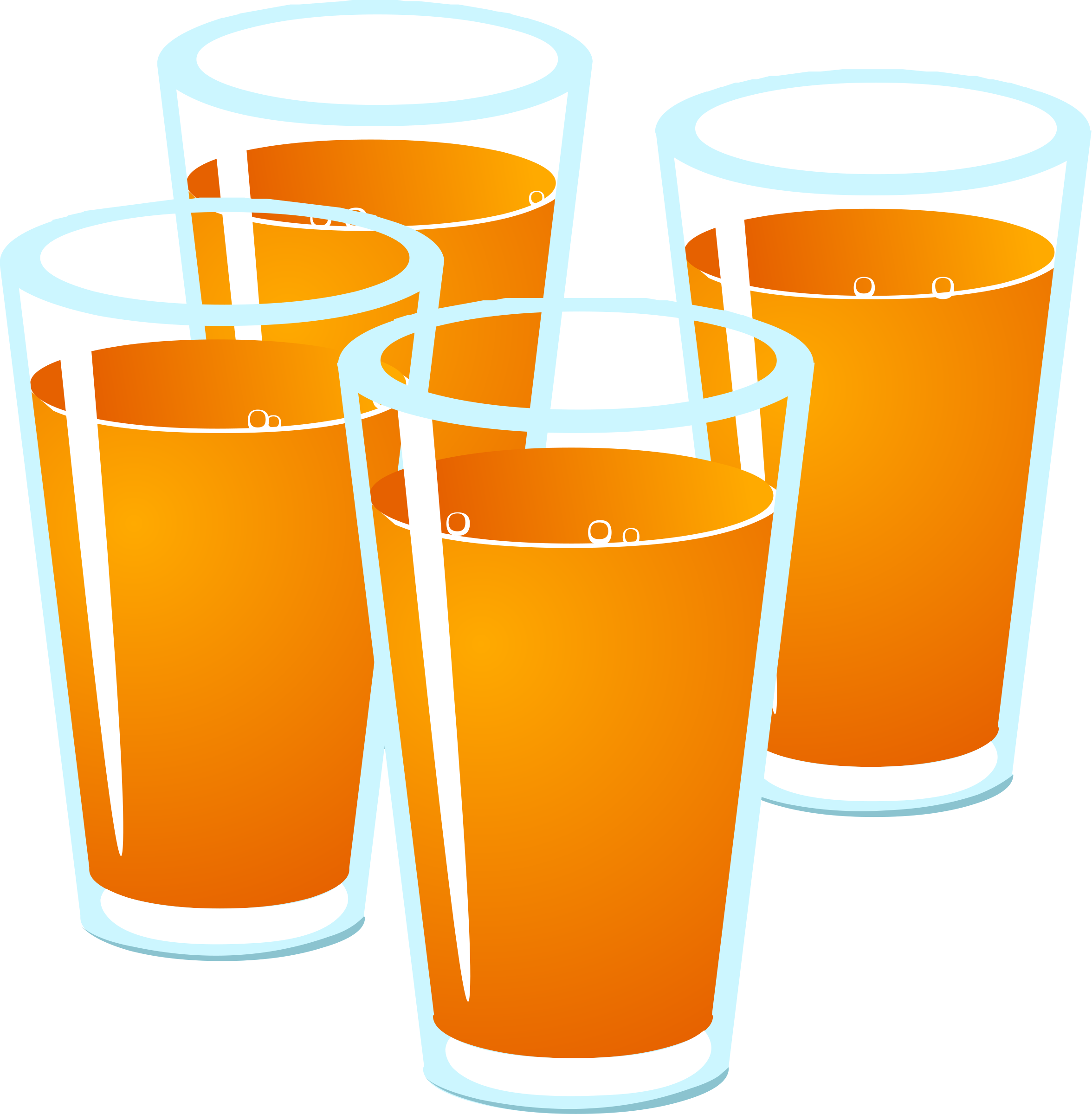 Clipart - Drink Orange Juice