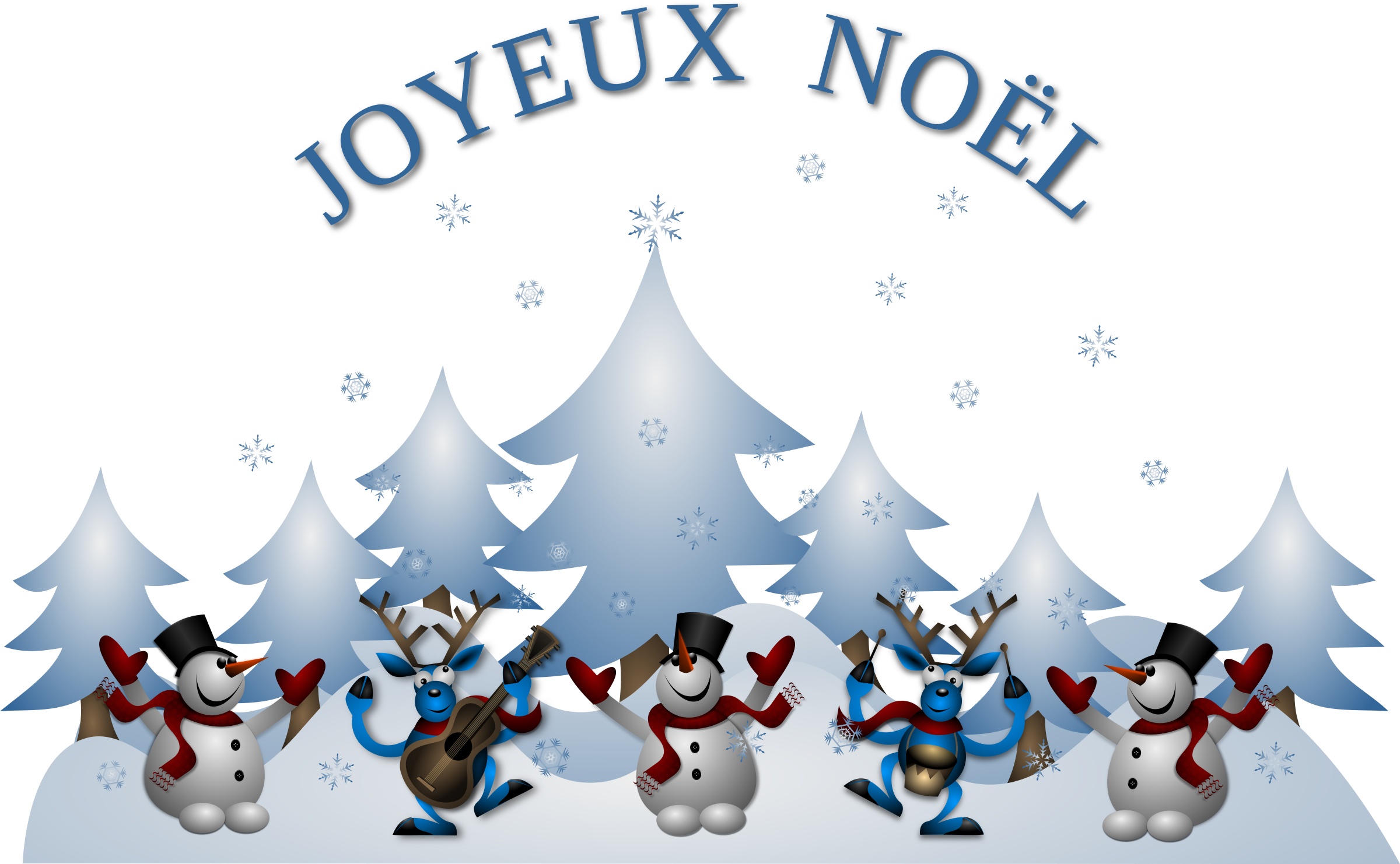 Clipart - Joyeux Noel Card Front