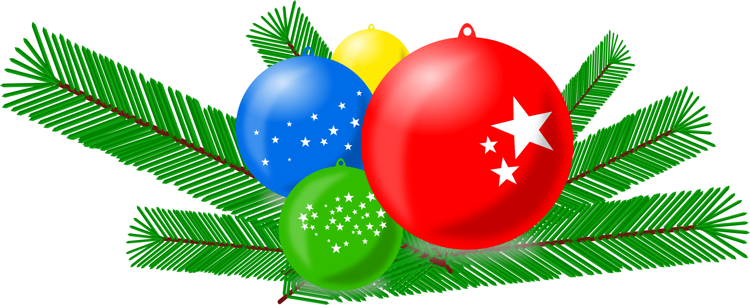 Clipart - Christmas Balls