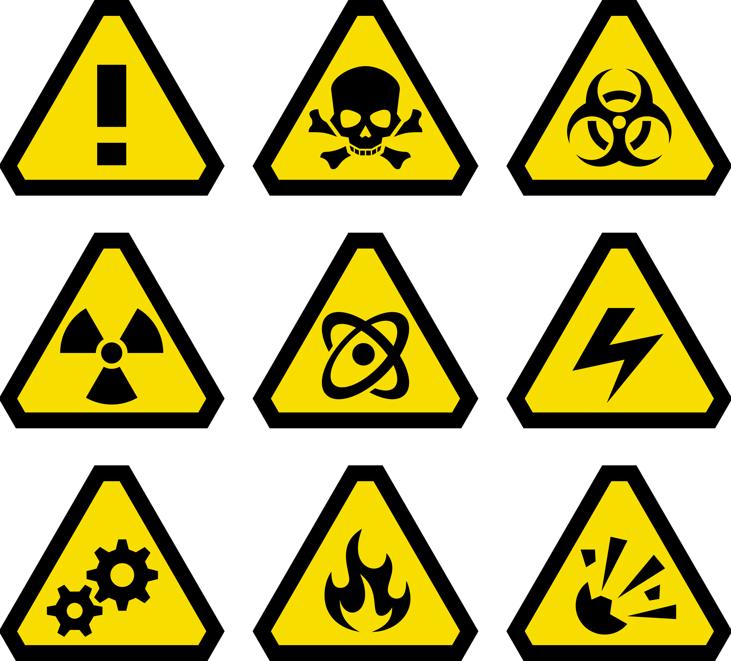 Clipart Warning Signs