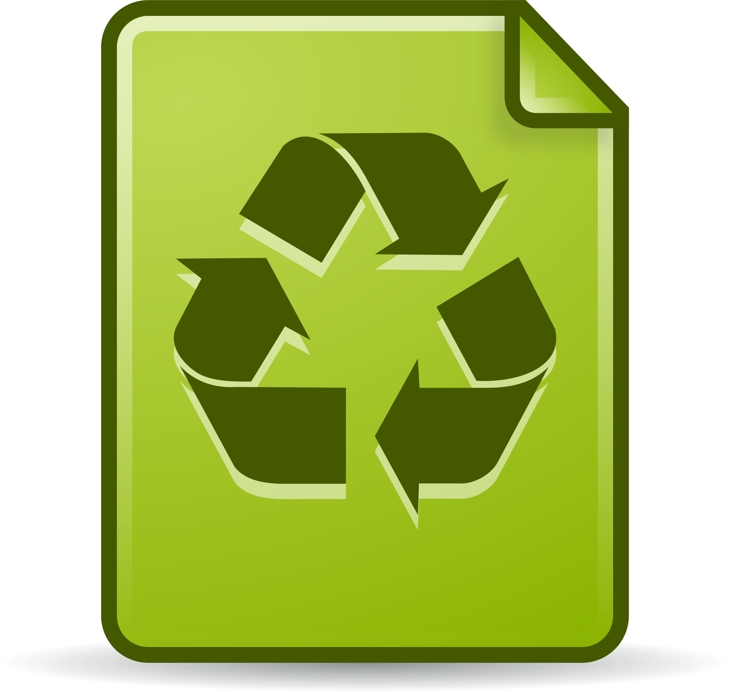 Clipart Document In The Trash
