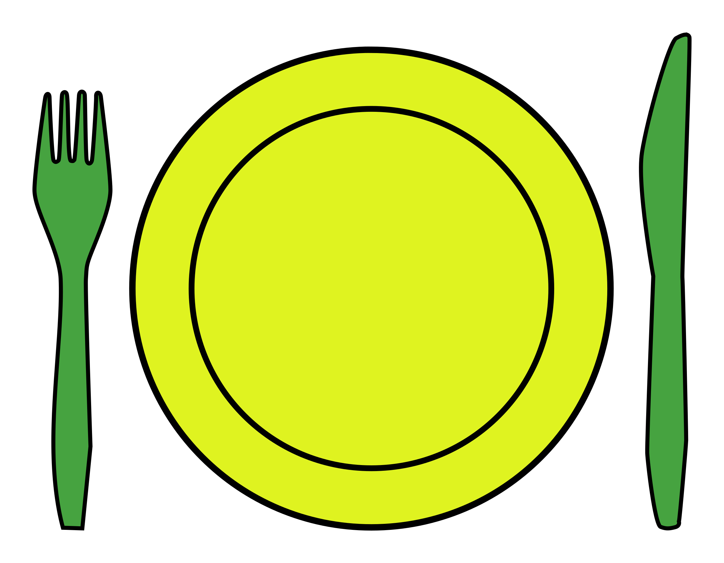 Clipart - Dinner place setting